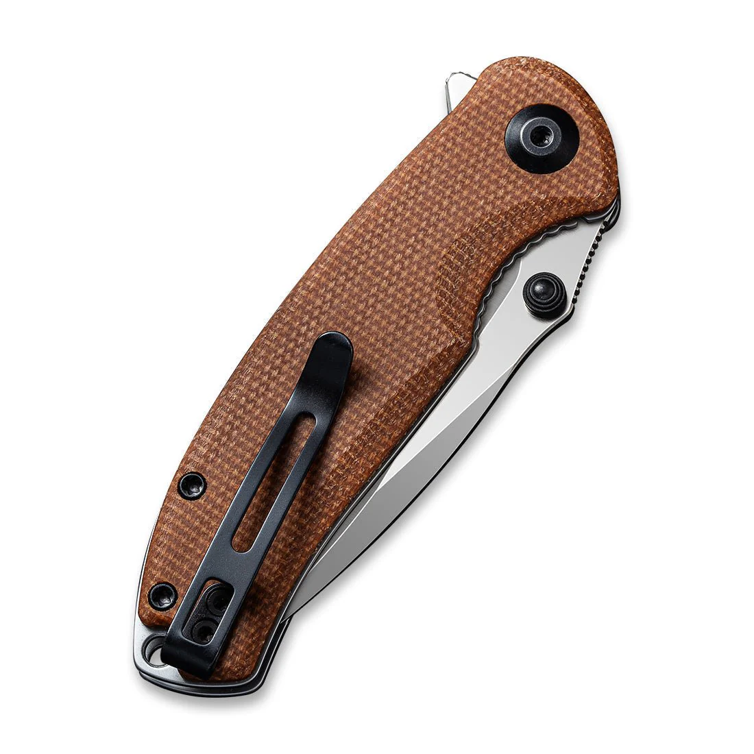 CIVIVI Pintail Flipper & Thumb Stud Knife Micarta Handle (2.98" CPM S35VN Blade) C2020A - Image 6