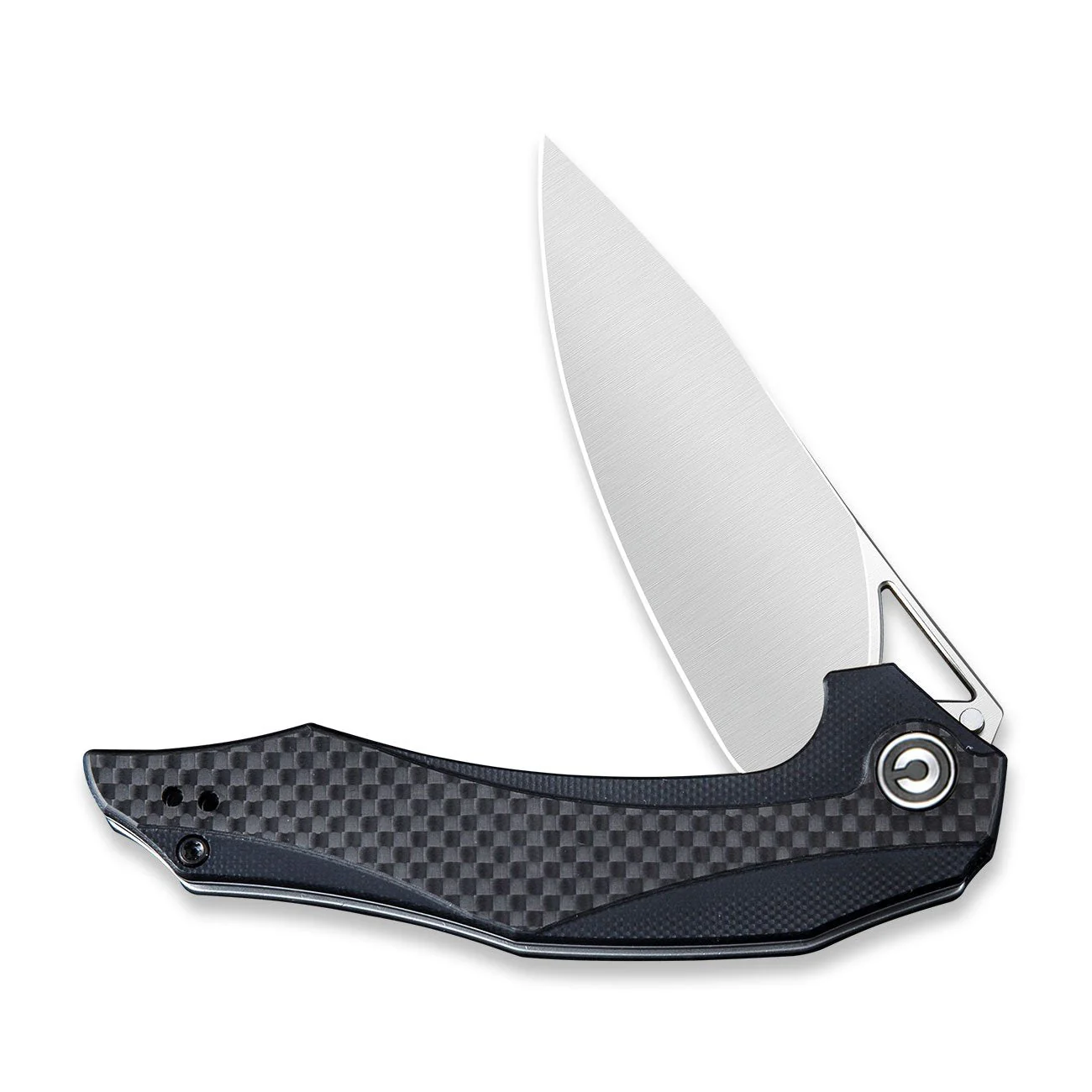 CIVIVI Plethiros Flipper Knife G10 & Carbon Fiber Handle (3.45" D2 Blade) C904C - Image 4