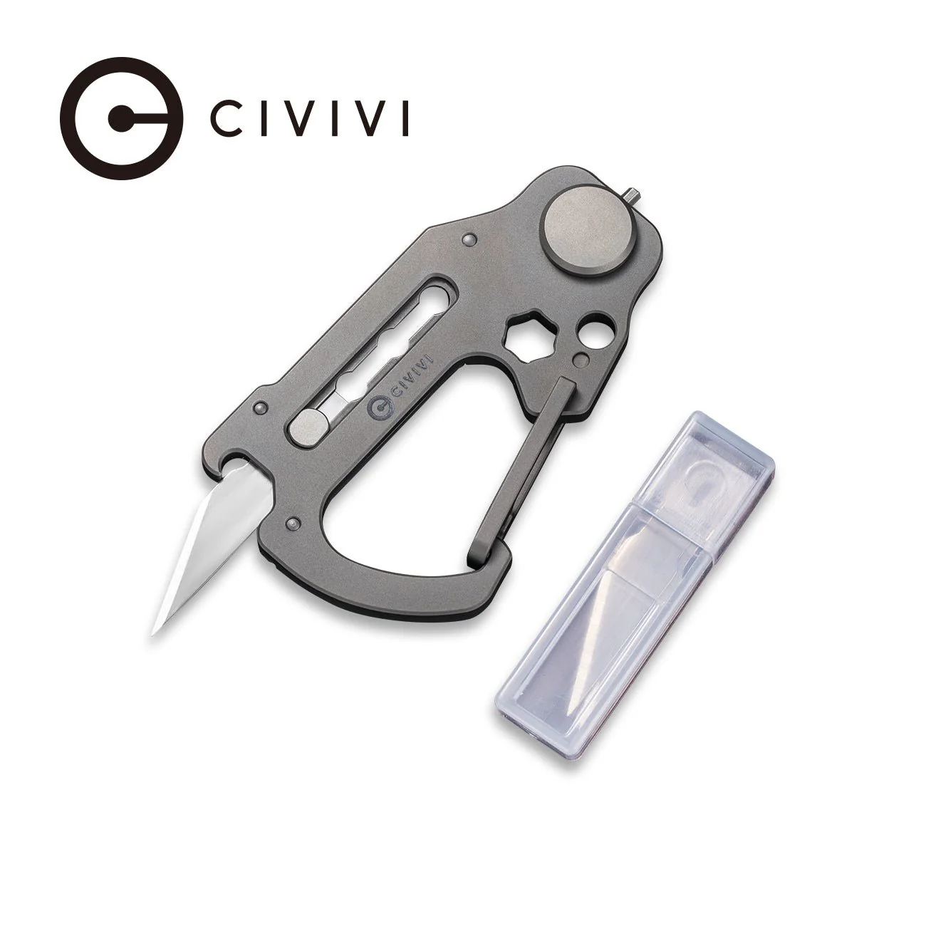 CIVIVI Polymorph Carabiner Keychain Multi-Tool 9Cr18MoV Utility Blade C20045-1