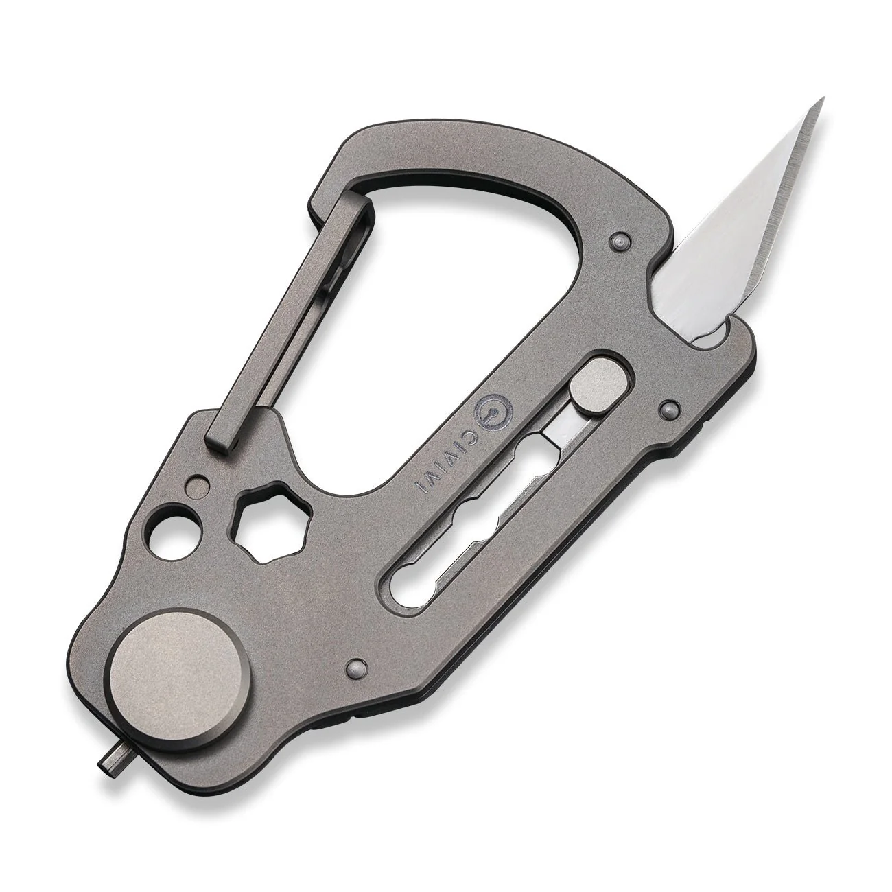 CIVIVI Polymorph Carabiner Keychain Multi-Tool 9Cr18MoV Utility Blade C20045-1 - Image 3
