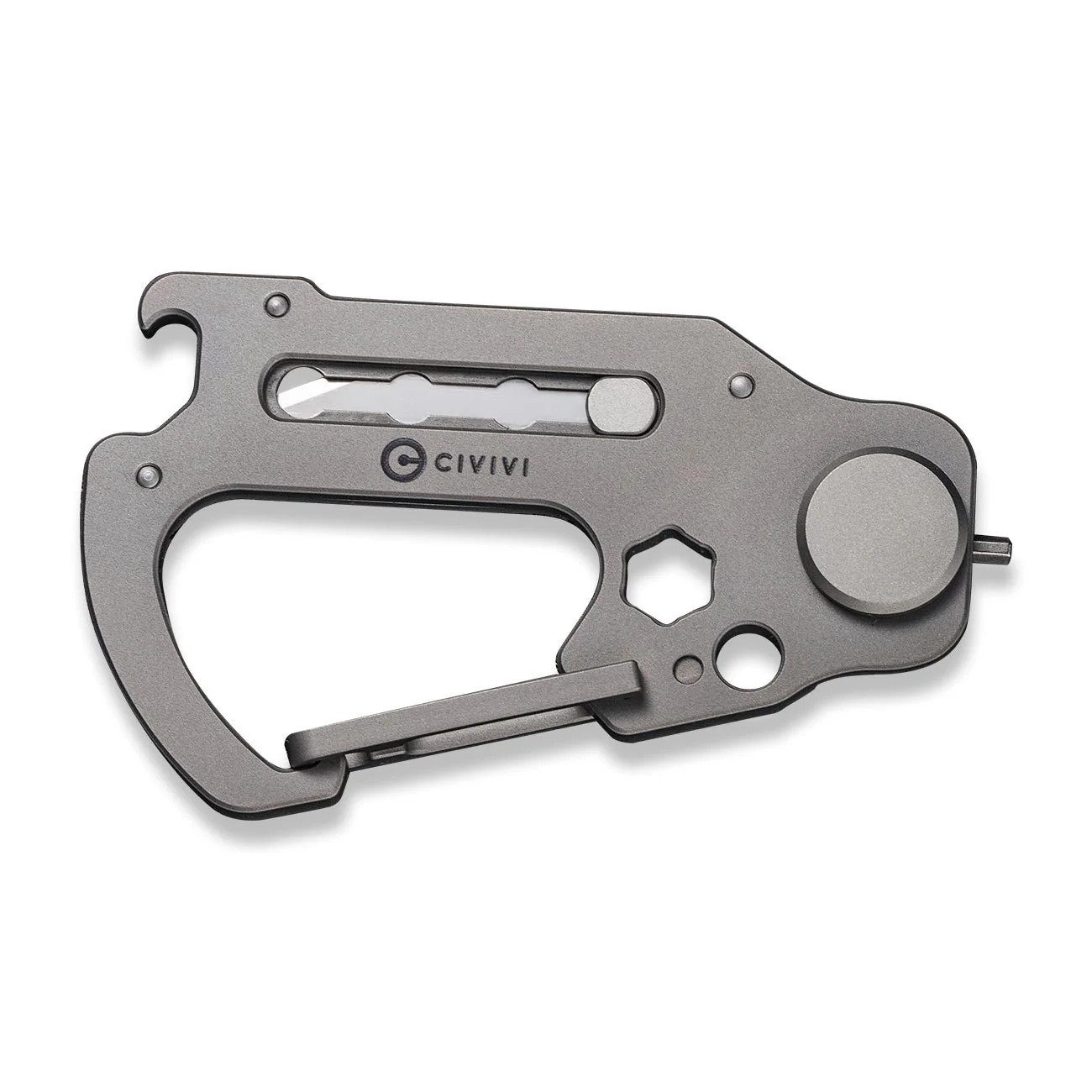 CIVIVI Polymorph Carabiner Keychain Multi-Tool 9Cr18MoV Utility Blade C20045-1 - Image 5