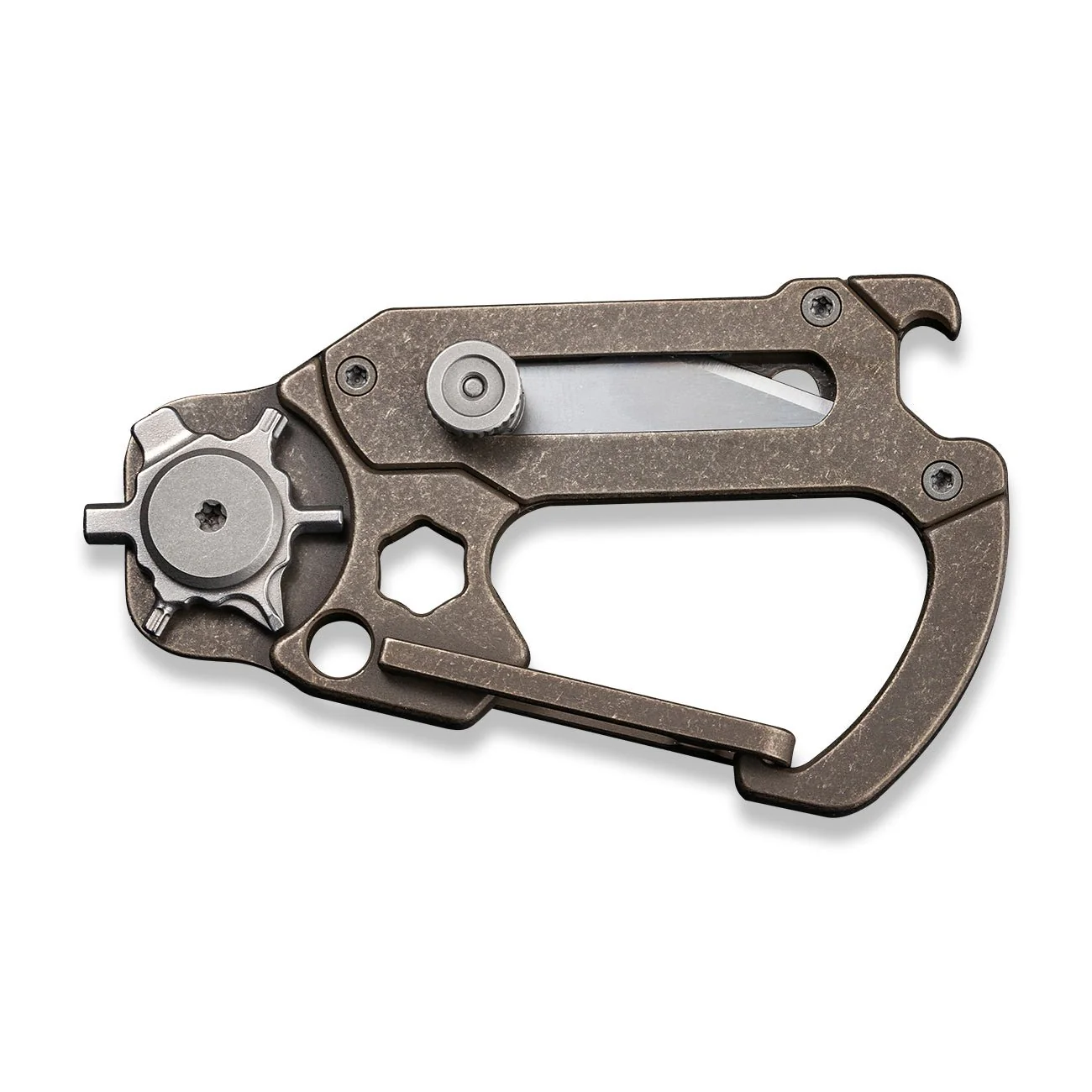 CIVIVI Polymorph Carabiner Keychain Multi-Tool 9Cr18MoV Utility Blade C20045-2 - Image 6