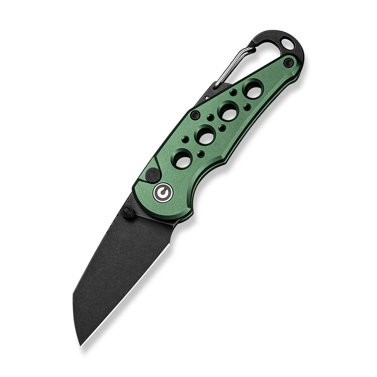 CIVIVI Pragma Thumb Stud & Button Lock Knife Aluminum Handle With S/S Carabiner & Bottle Opener (2.2" Nitro-V Blade) C23062B-3 - Image 8