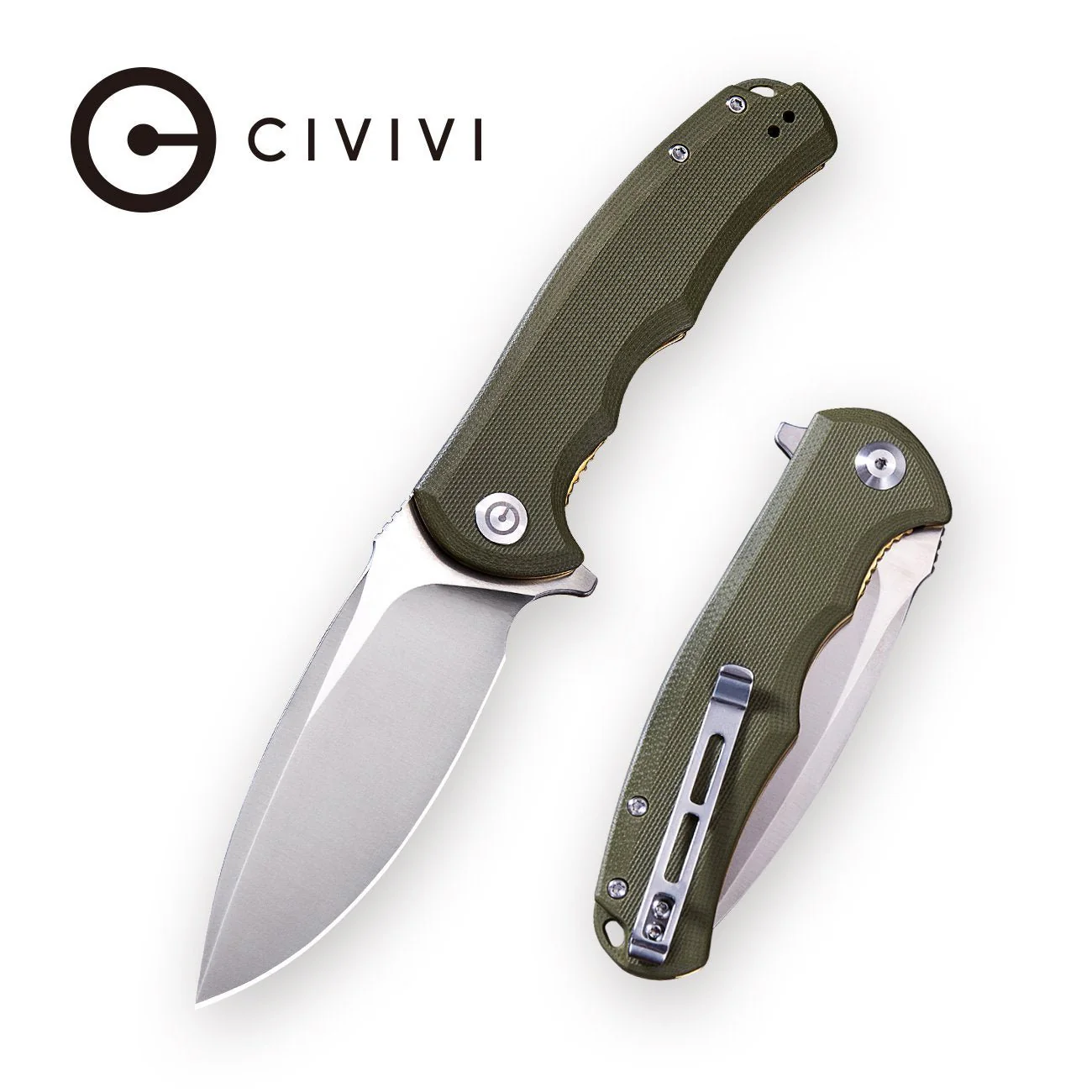 CIVIVI Praxis Flipper Knife G10 Handle (3.75" 9Cr18MoV Blade) C803A