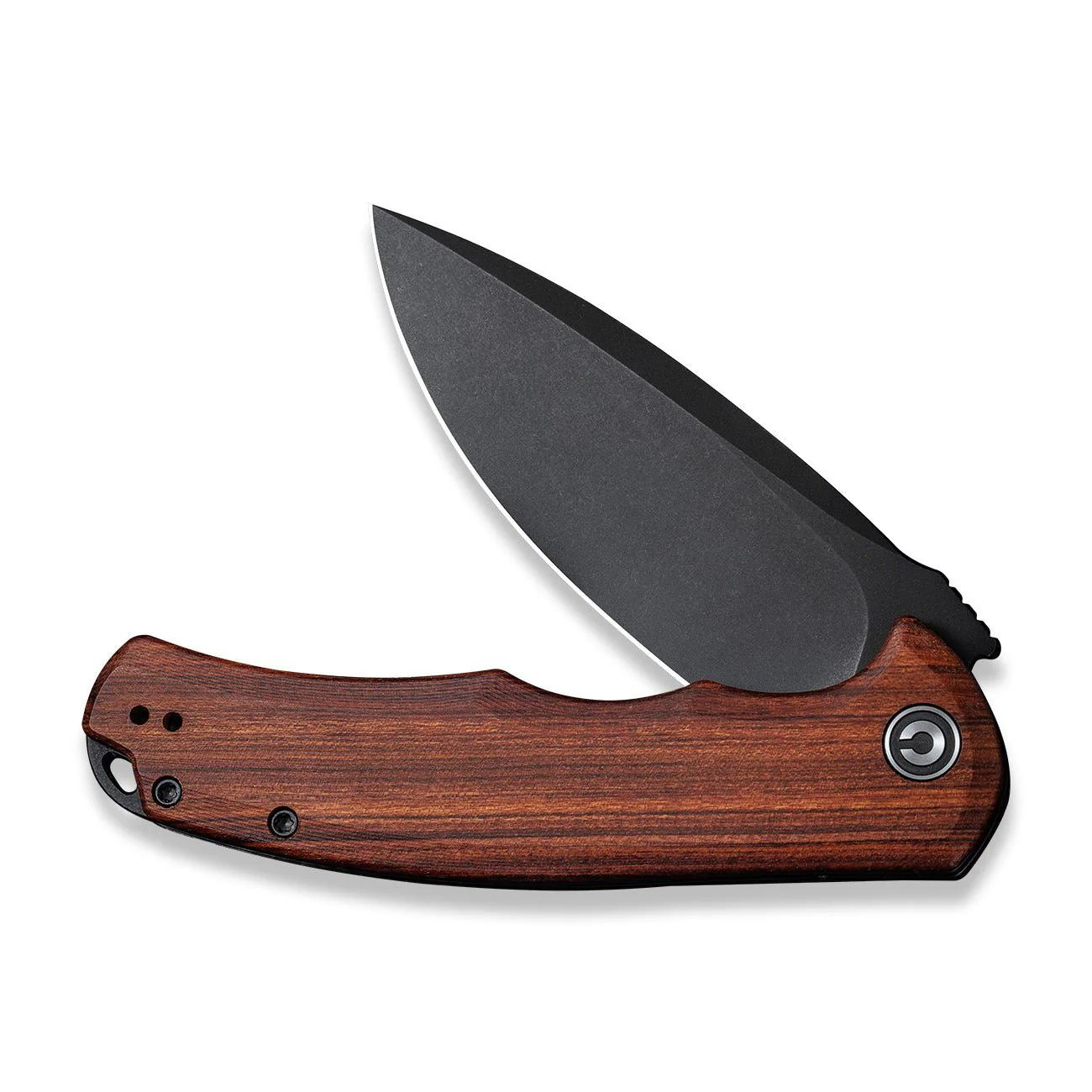 CIVIVI Praxis Flipper Knife Wood Handle (3.75" 9Cr18MoV Blade) C803H - Image 4