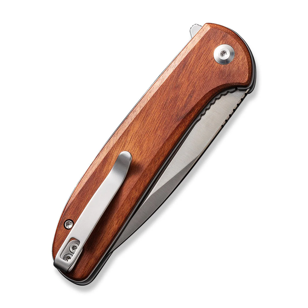 CIVIVI Primitrox Flipper Knife Wood Handle (3.48" Nitro-V Blade) C23005A-3 - Image 12