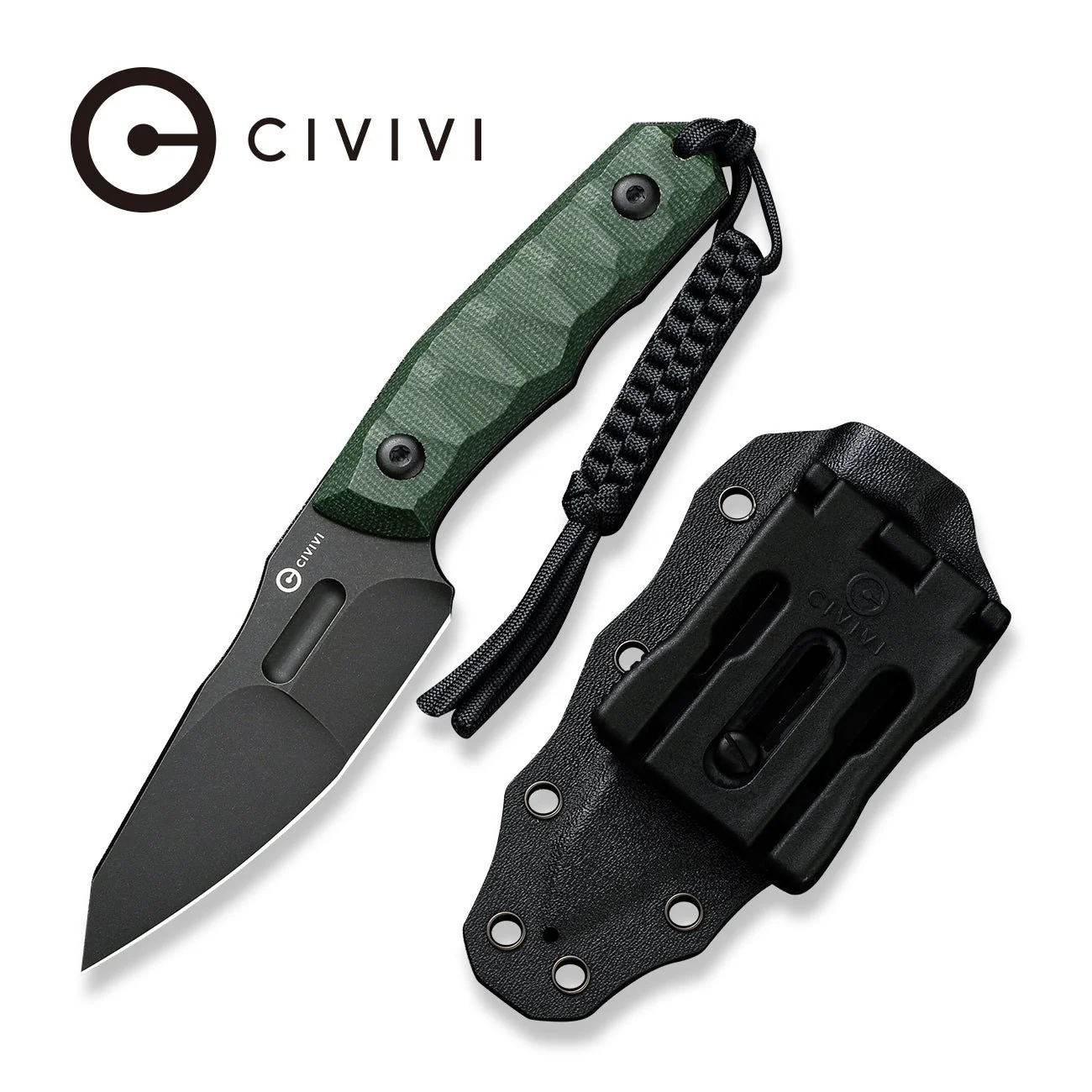 CIVIVI Propugnator Fixed Blade Knife Micarta Handle (4.15" D2 Blade) C23002-2