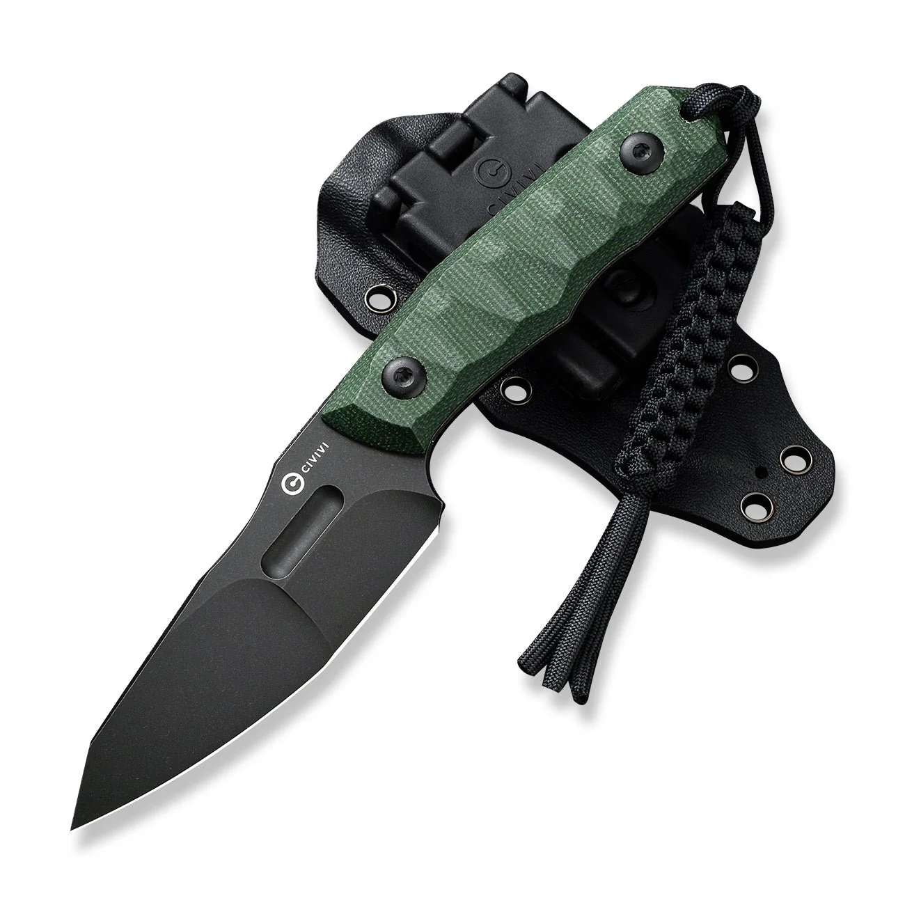 CIVIVI Propugnator Fixed Blade Knife Micarta Handle (4.15" D2 Blade) C23002-2 - Image 9