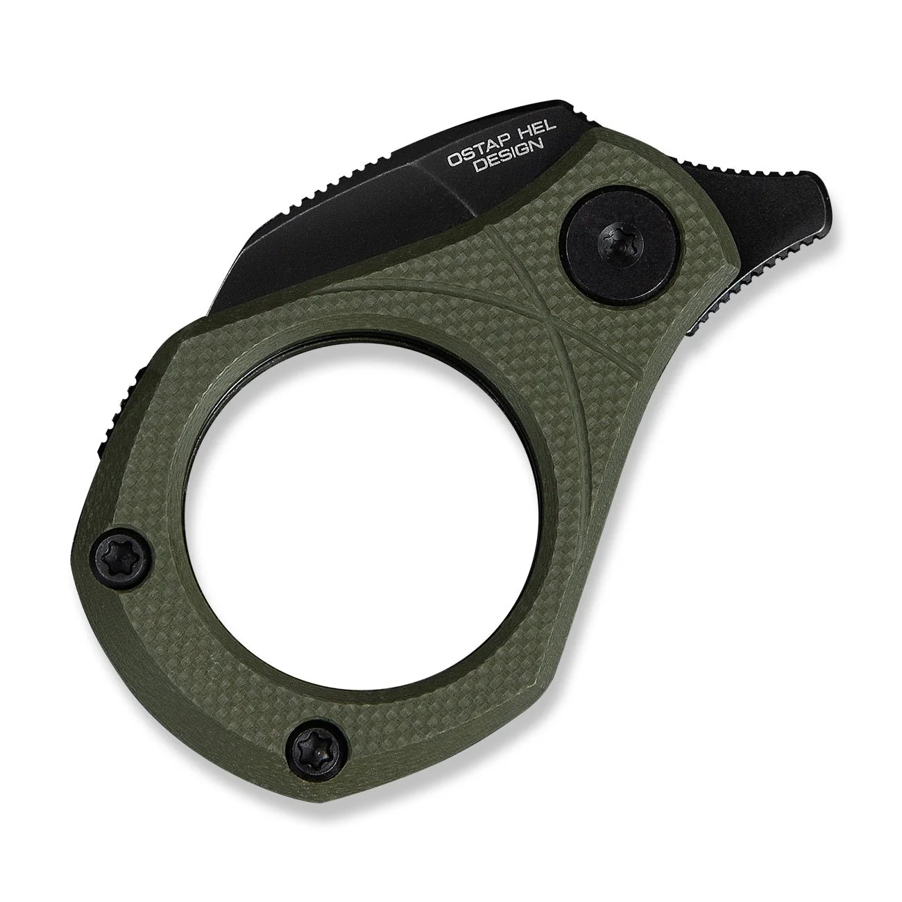 CIVIVI Pyrus Slip Joint Utility Knife OD Green G10 Handle (0.65" Black Stonewashed 14C28N Blade) C23038-4 - Image 12