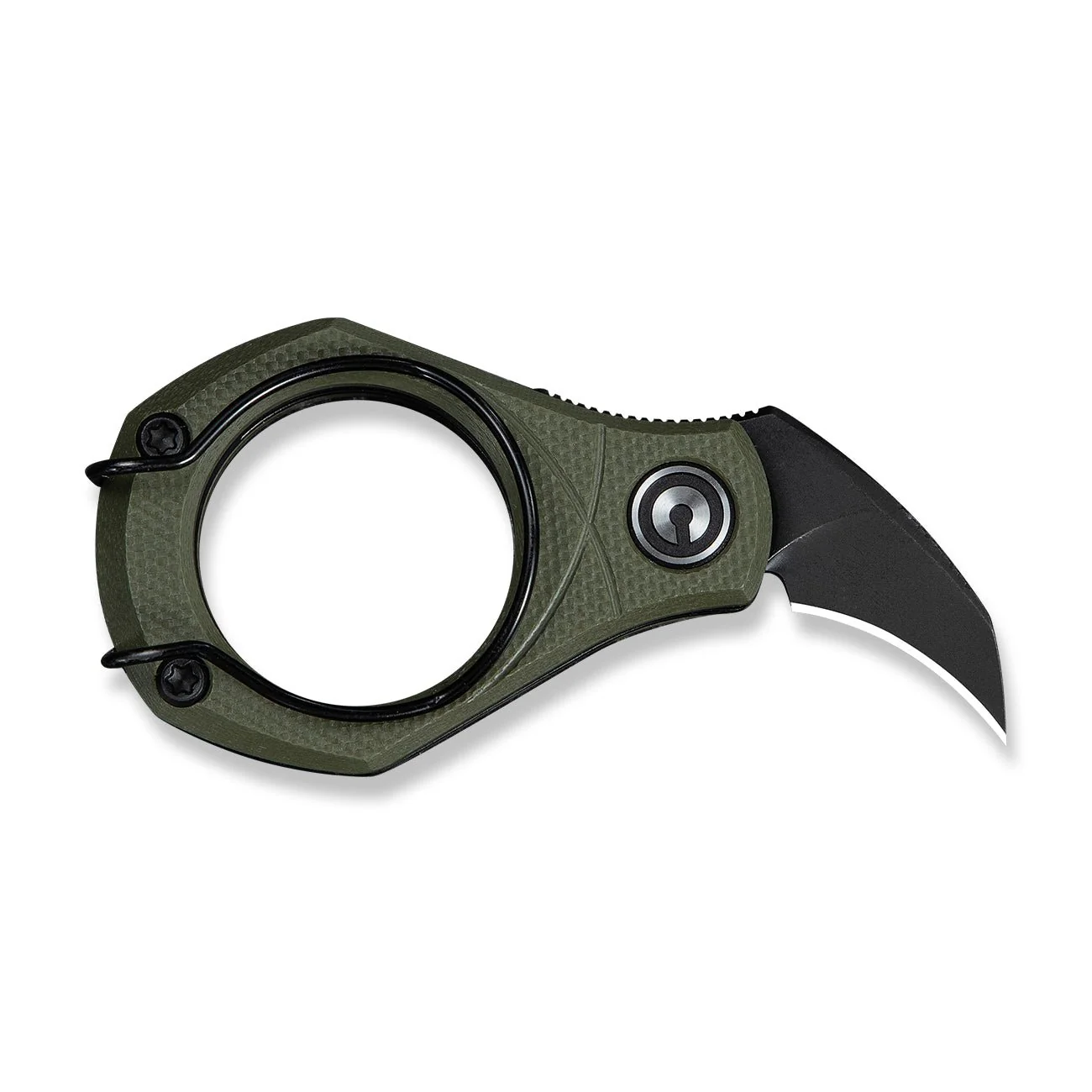 CIVIVI Pyrus Slip Joint Utility Knife OD Green G10 Handle (0.65" Black Stonewashed 14C28N Blade) C23038-4 - Image 9