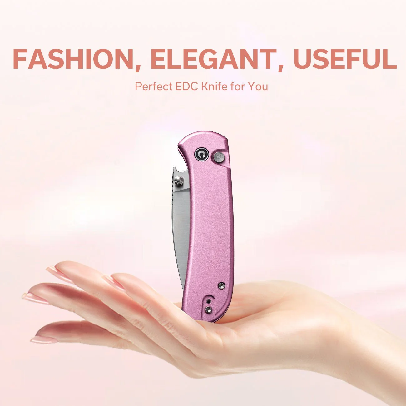 CIVIVI Qubit Button Lock & Thumb Stud Knife Aluminum Handle (2.98" 14C28N Blade) C22030E-5 - Image 4