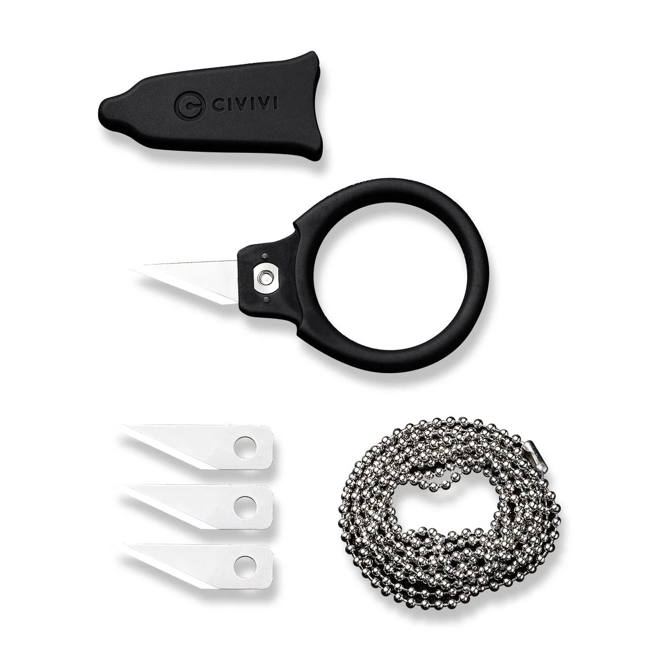 CIVIVI Quick Snip Fixed Blade 1 Pc Mini Neck Knife ABS Handle (0.68" 6Cr13 Blade) C22022A-1 - Image 7