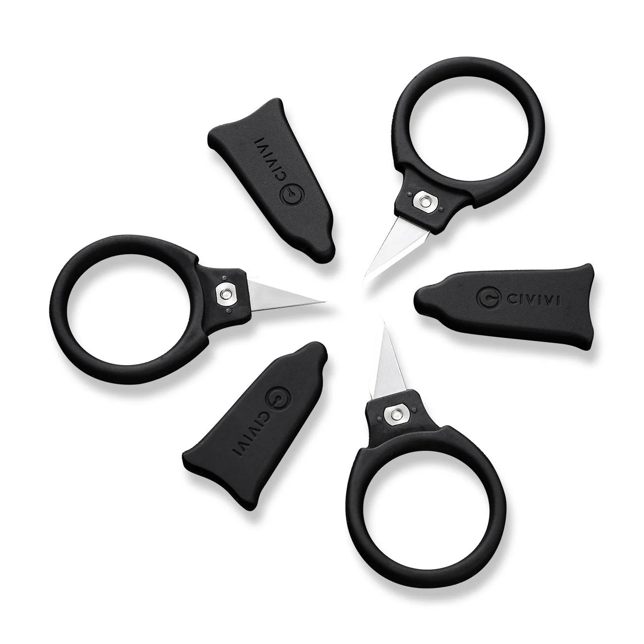 CIVIVI Quick Snip Fixed Blade 3 Pcs Mini Neck Knife ABS Handle (0.68" 6Cr13 Blade) C22022A-2 - Image 11