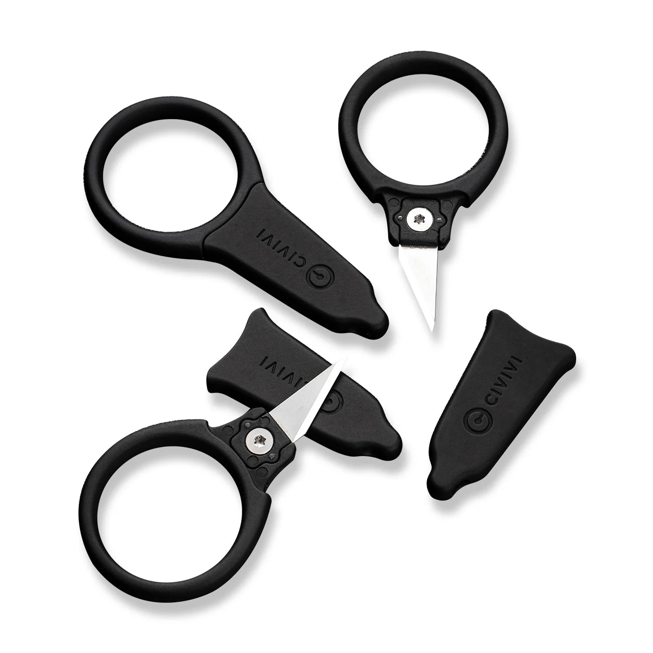 CIVIVI Quick Snip Fixed Blade 3 Pcs Mini Neck Knife ABS Handle (0.68" 6Cr13 Blade) C22022A-2 - Image 14