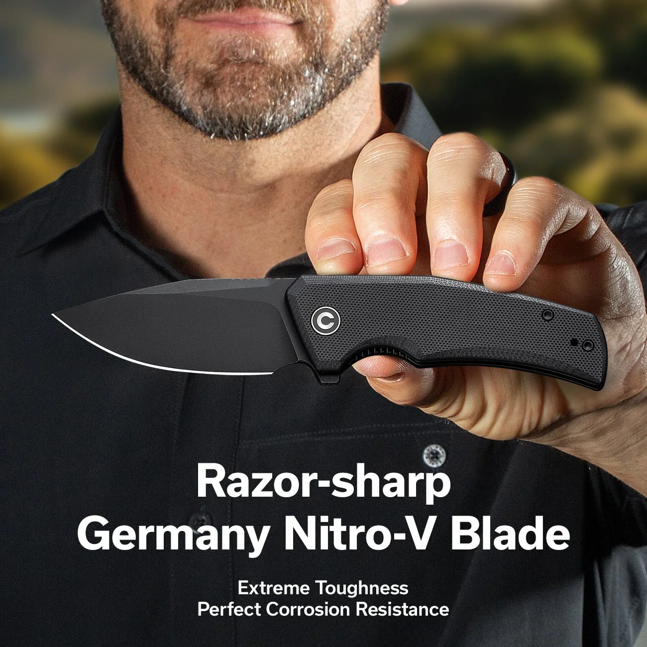 CIVIVI Regulatron Flipper Knife G10 Handle (2.98" Nitro-V Blade) C23006-1 - Image 2