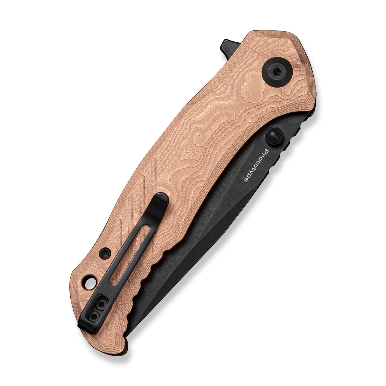 CIVIVI Rhykon G10 With Copper Foil Handle (3.48" Black Stonewashed 14C28N Blade) C25106 Sample2 - Image 4