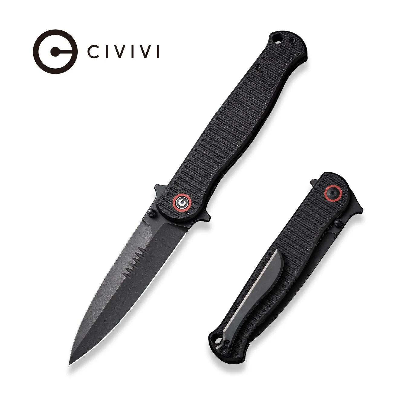CIVIVI RS71 Flipper & Thumb Stud Knife G10 Handle (4" Nitro-V Blade) C23025-2