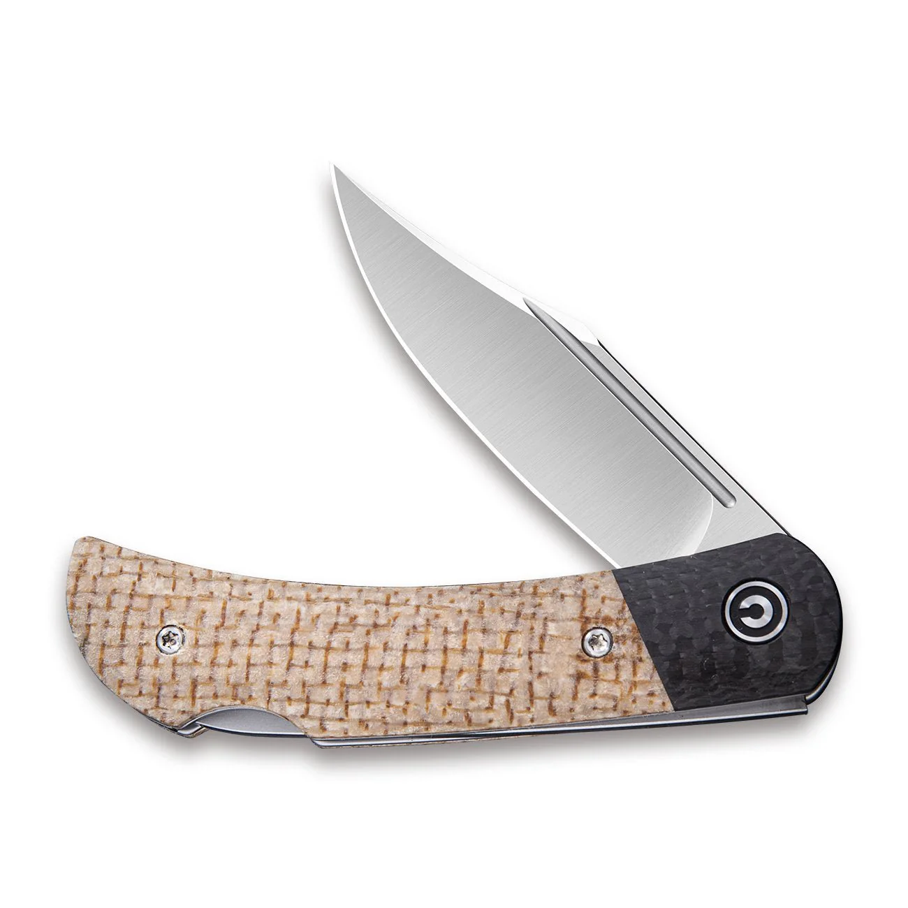 CIVIVI Rustic Gent Lock Back Knife Micarta & Carbon Fiber Handle (2.97" D2 Blade) C914C - Image 7