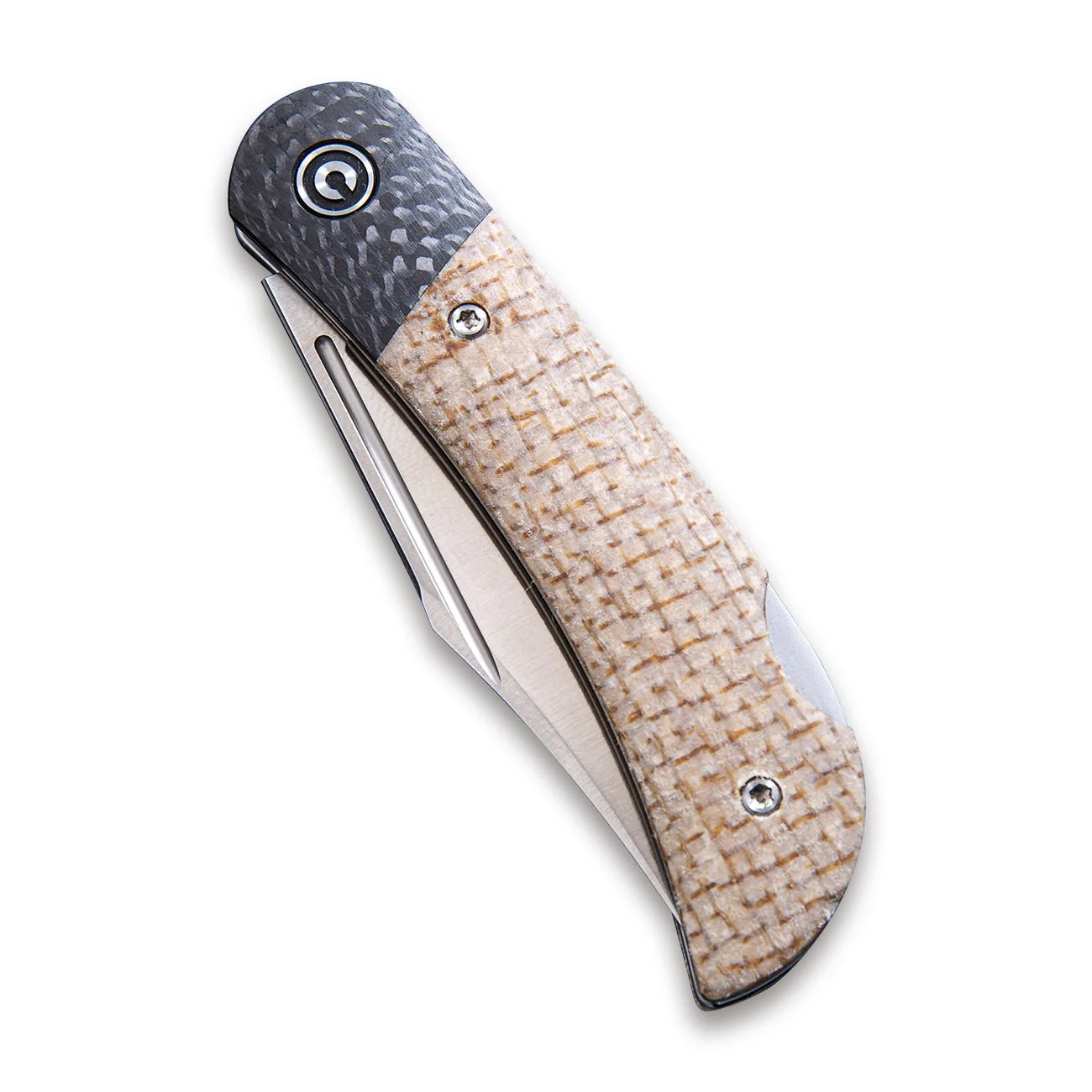 CIVIVI Rustic Gent Lock Back Knife Micarta & Carbon Fiber Handle (2.97" D2 Blade) C914C - Image 8