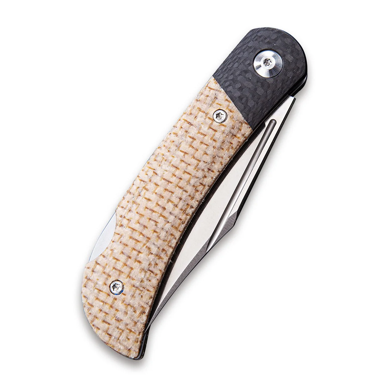 CIVIVI Rustic Gent Lock Back Knife Micarta & Carbon Fiber Handle (2.97" D2 Blade) C914C - Image 9