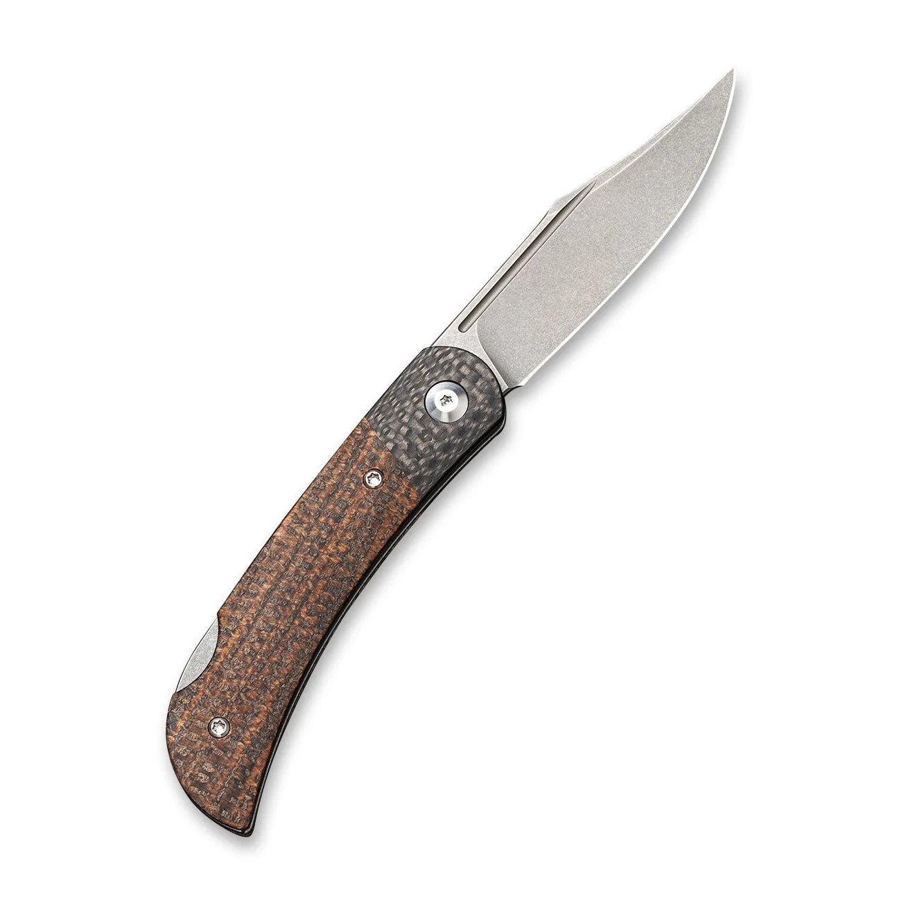 CIVIVI Rustic Gent Lock Back Knife Micarta & Carbon Fiber Handle (2.97" D2 Blade) C914E - Image 2