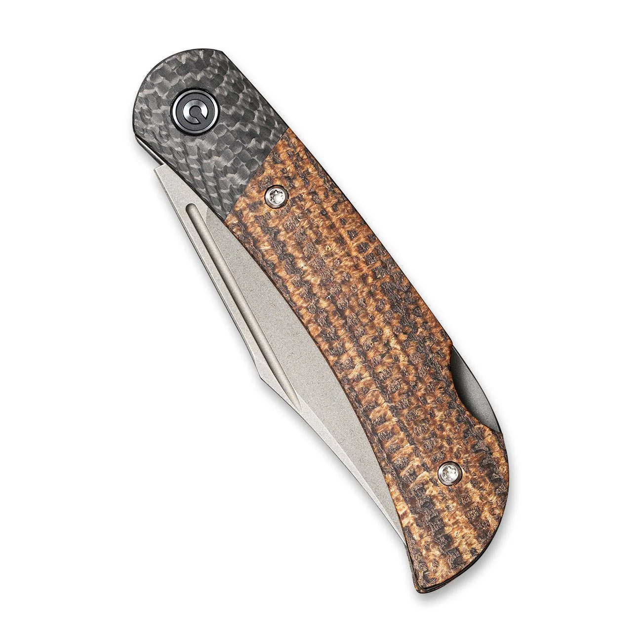 CIVIVI Rustic Gent Lock Back Knife Micarta & Carbon Fiber Handle (2.97" D2 Blade) C914E - Image 5