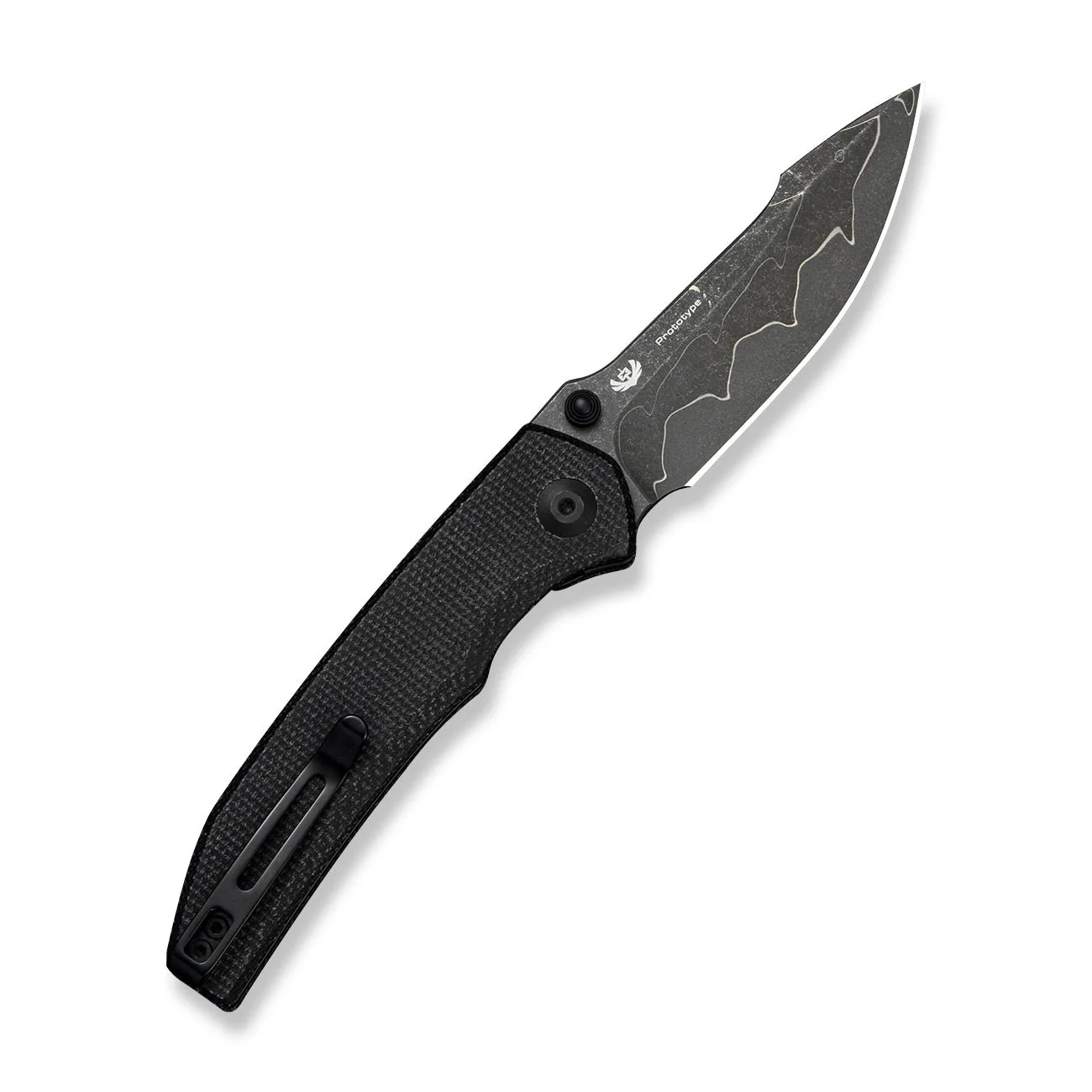 CIVIVI Ryson-E Black Canvas Micarta Hanlde (3.33" Damascus Blade) C25097 Sample2 - Image 2