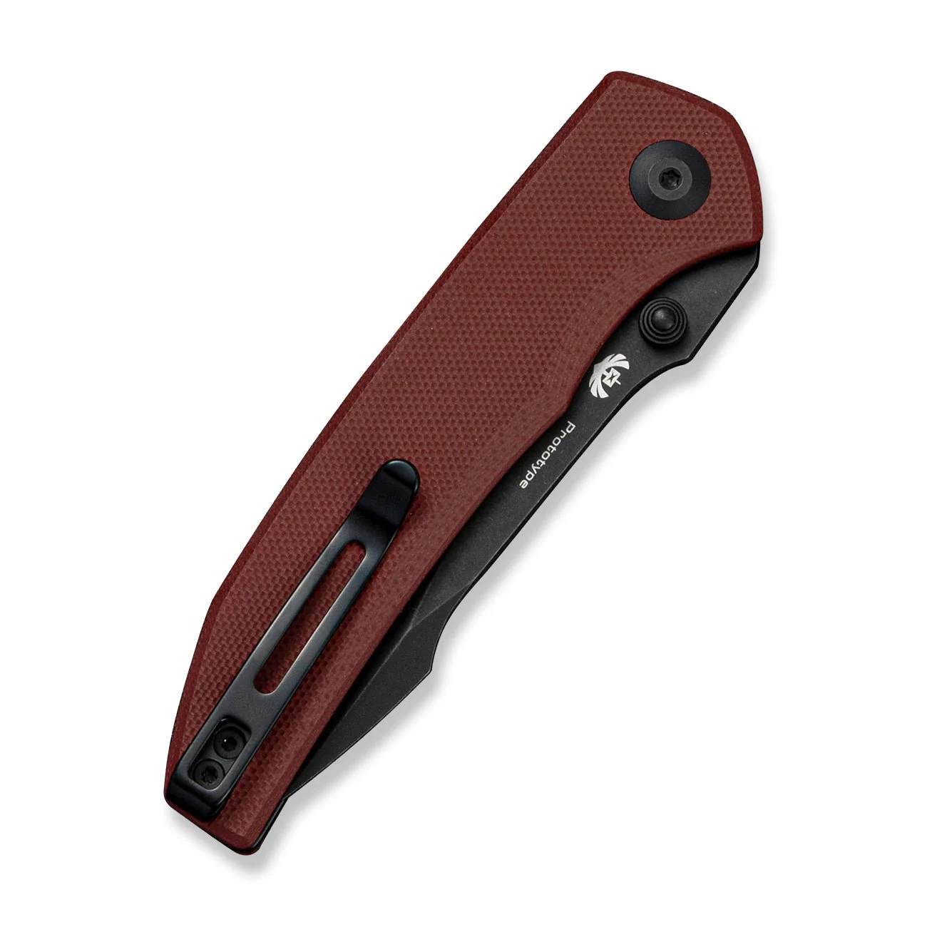 CIVIVI Ryson-E Burgundy G10 Hanlde (3.33" Black Stonewashed 14C28N Blade) C25097 Sample1 - Image 4
