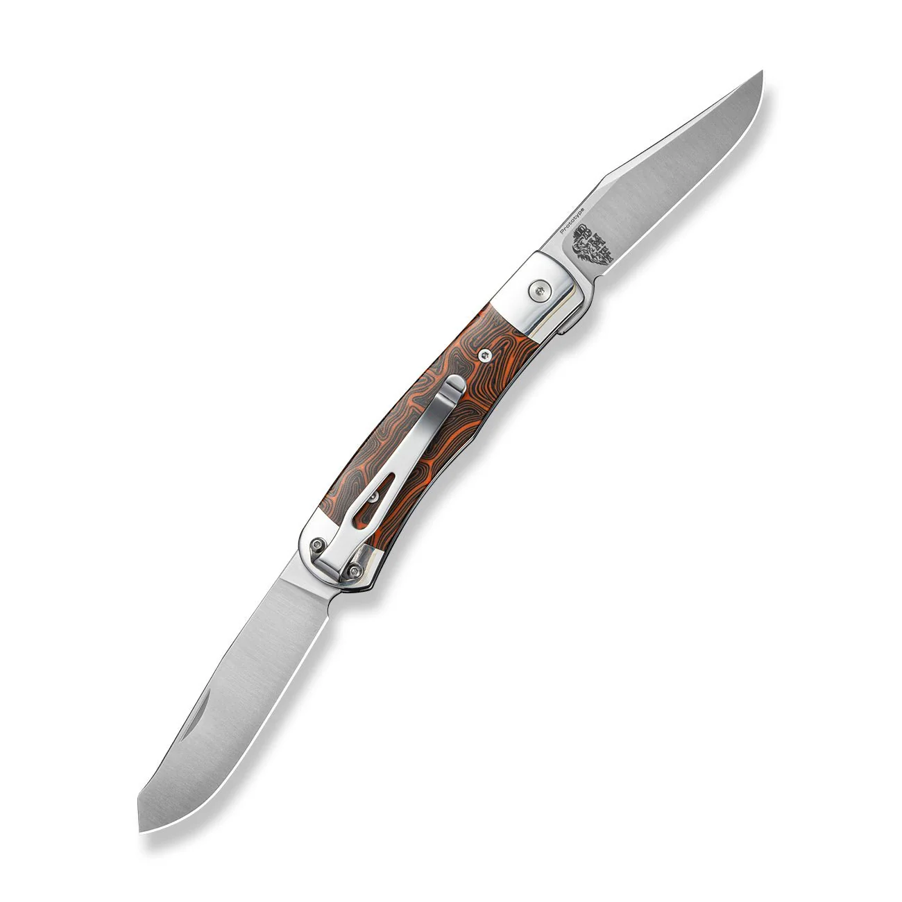CIVIVI Sample Stainless Steel With Black / Orange G10 Inlay (3.19" Satin Finished 14C28N Blade) C24078 Sample1 - Image 2