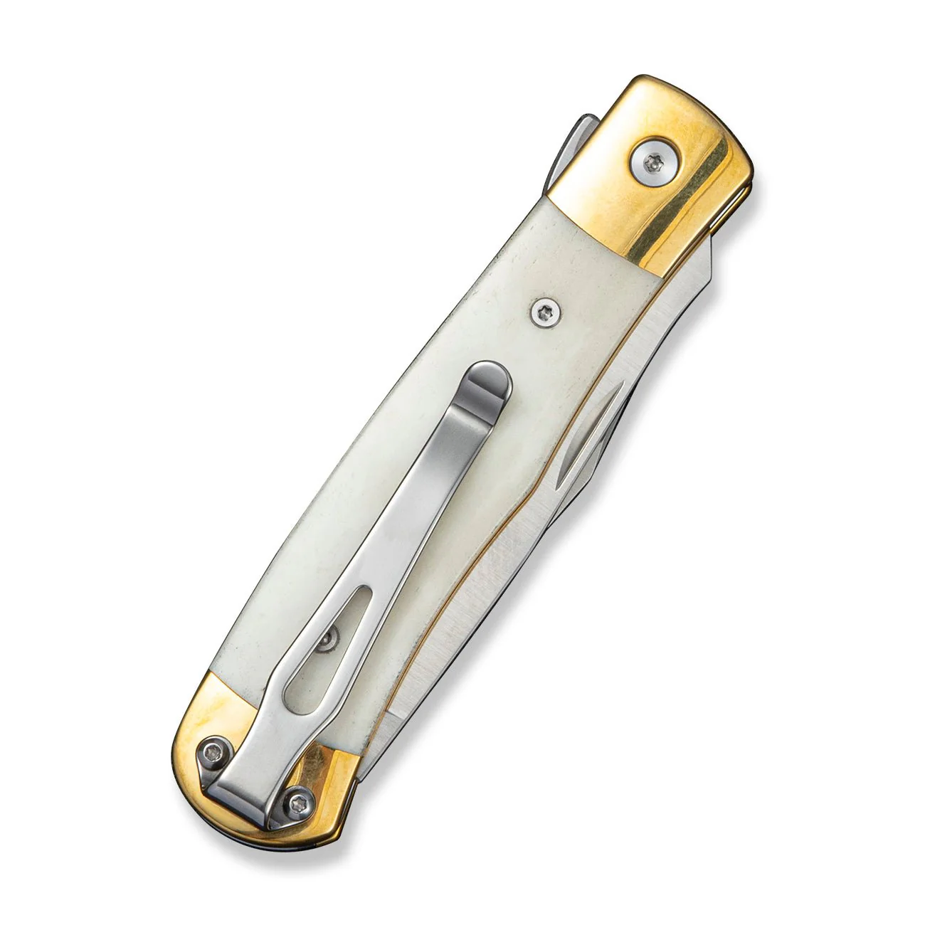 CIVIVI Sample Nickel Silver With Bone Inlay (3.19" Satin Finished 14C28N Blade) C24078 Sample2 - Image 4