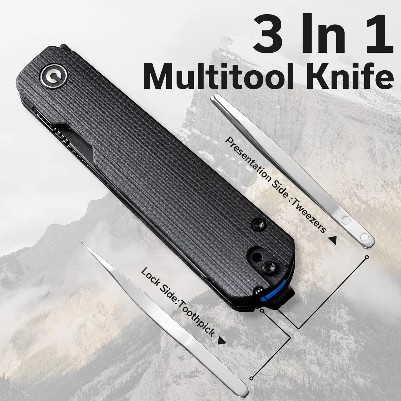 CIVIVI Sendy Flipper Knife G10 Handle (2.83" Nitro-V Blade) C21004B-2 - Image 2