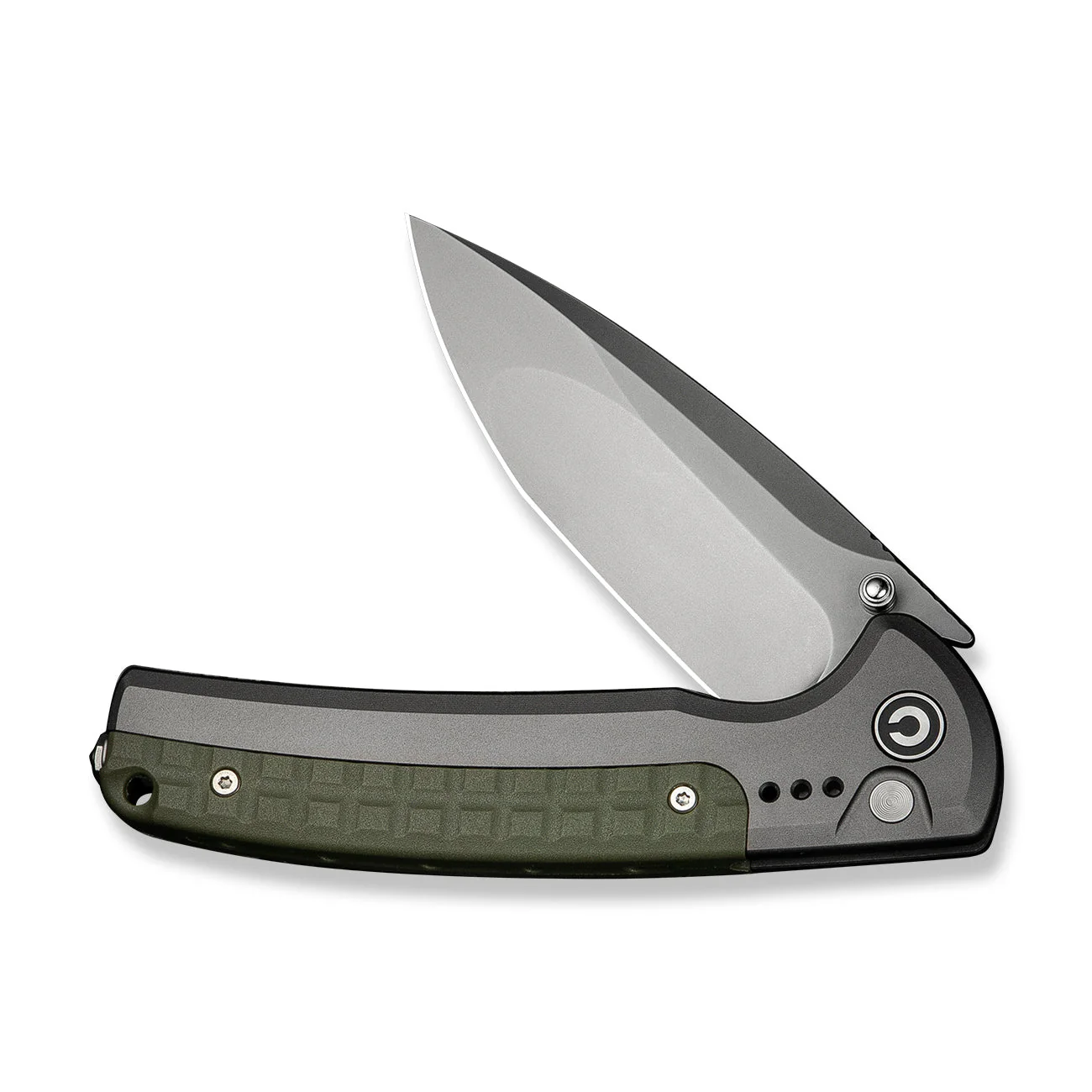 CIVIVI Sentinel Strike II Flipper & Thumb Stud & Button Lock Knife Aluminum & FRN Handle (3.7" Nitro-V Blade) C22025D-2 - Image 10