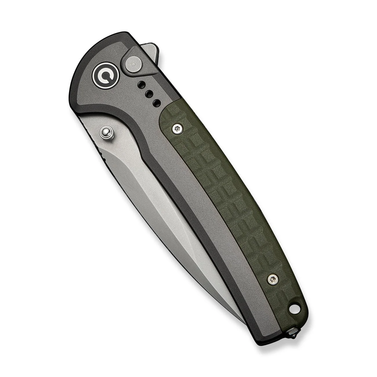 CIVIVI Sentinel Strike II Flipper & Thumb Stud & Button Lock Knife Aluminum & FRN Handle (3.7" Nitro-V Blade) C22025D-2 - Image 11