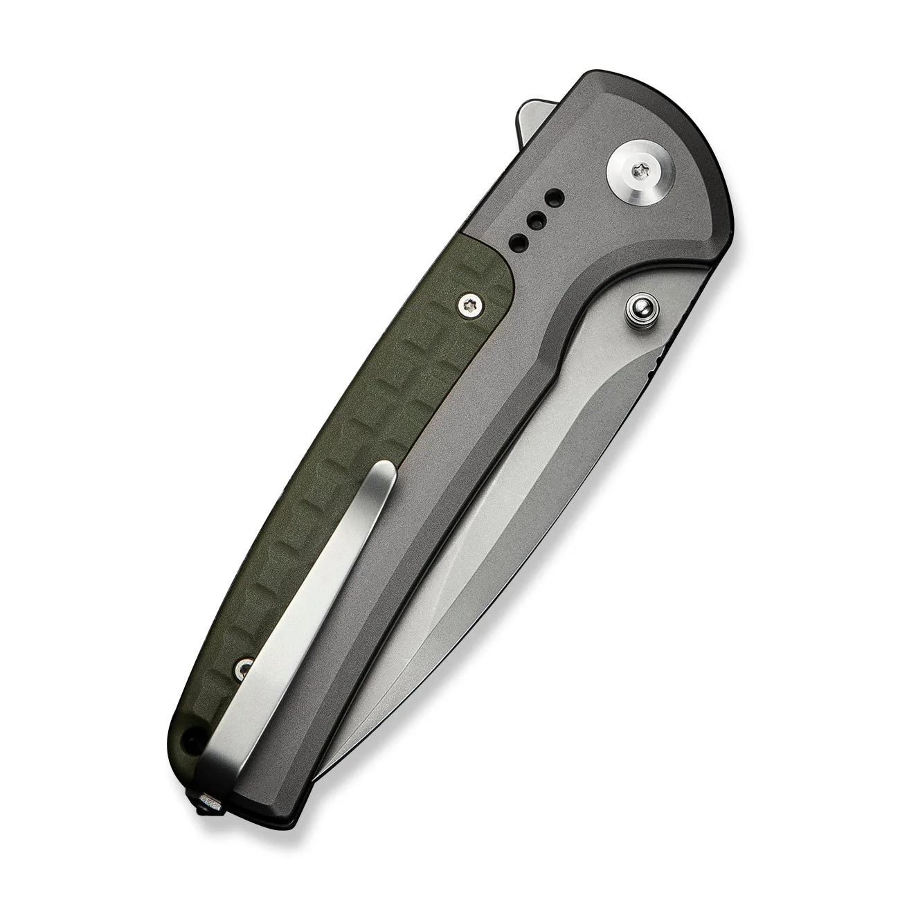 CIVIVI Sentinel Strike II Flipper & Thumb Stud & Button Lock Knife Aluminum & FRN Handle (3.7" Nitro-V Blade) C22025D-2 - Image 12