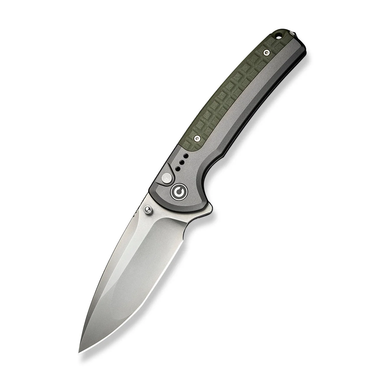 CIVIVI Sentinel Strike II Flipper & Thumb Stud & Button Lock Knife Aluminum & FRN Handle (3.7" Nitro-V Blade) C22025D-2 - Image 8