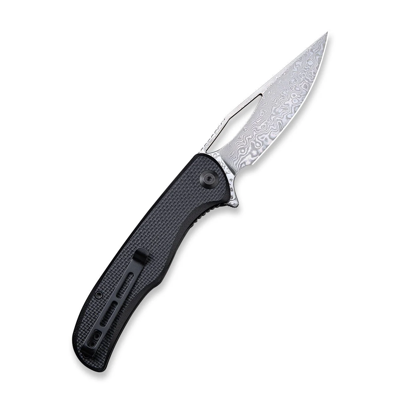 CIVIVI Shredder Flipper & Thumb Hole Knife G10 Handle (3.7" Damascus Blade) C912DS - Image 2