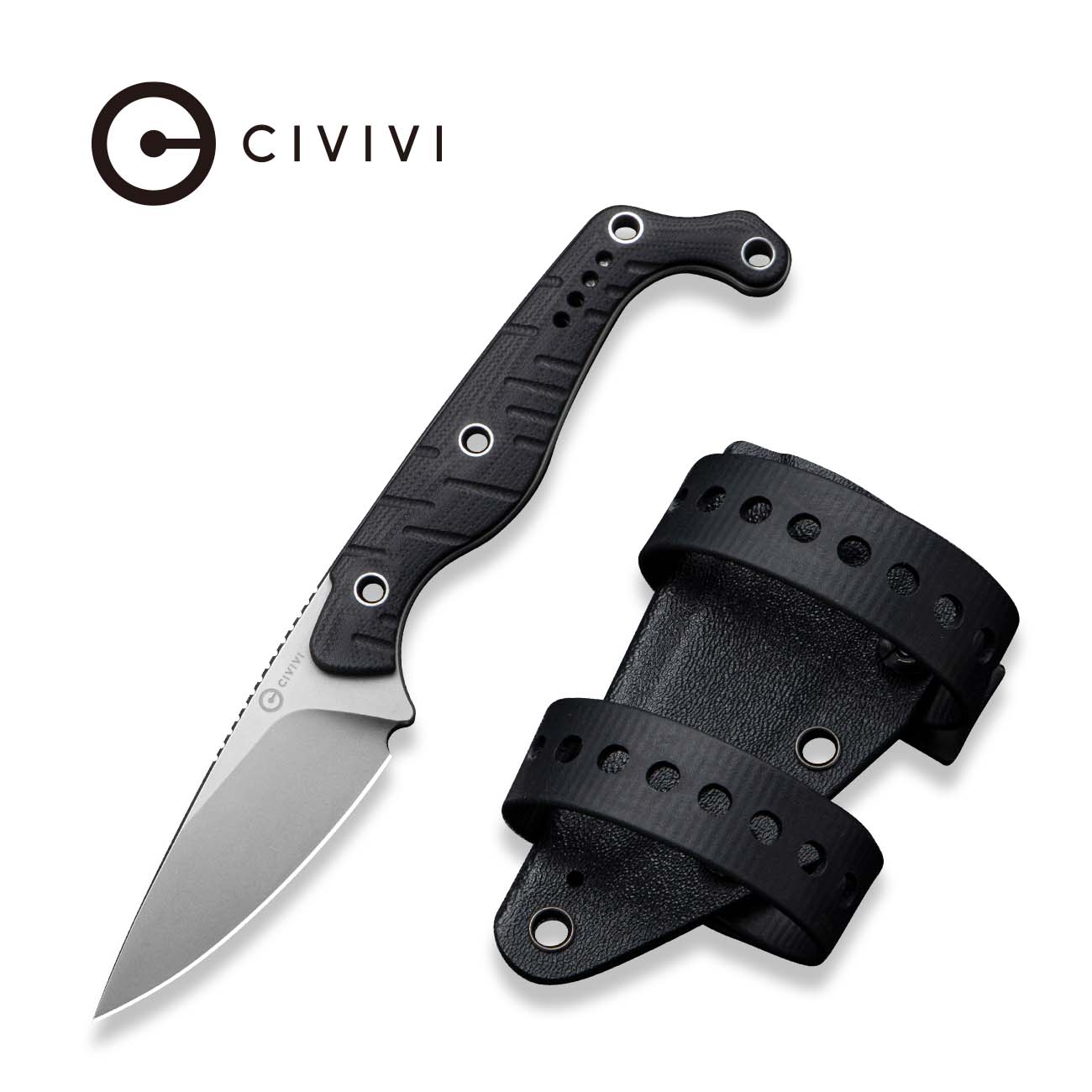 CIVIVI SŌKN Fixed Blade Knife G10 Handle (2.82" Nitro-V Blade) C22027-1