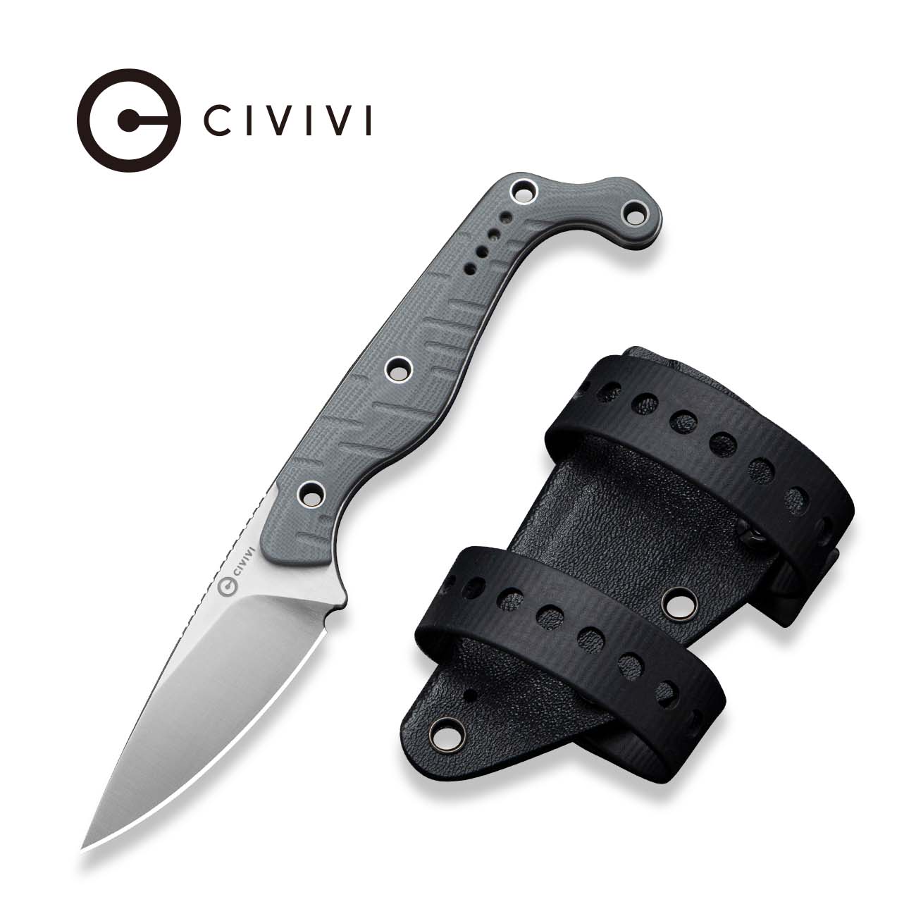 CIVIVI SŌKN Fixed Blade Knife G10 Handle (2.82" Nitro-V Blade) C22027-2