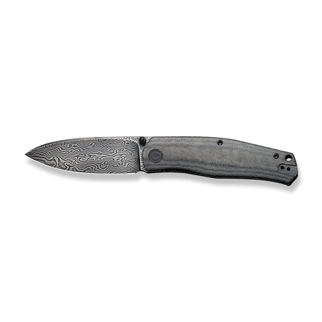 CIVIVI Sokoke Front Flipper & Thumb Stud Knife Micarta Handle (3.35" Damascus Blade) C22007-DS1 - Image 10