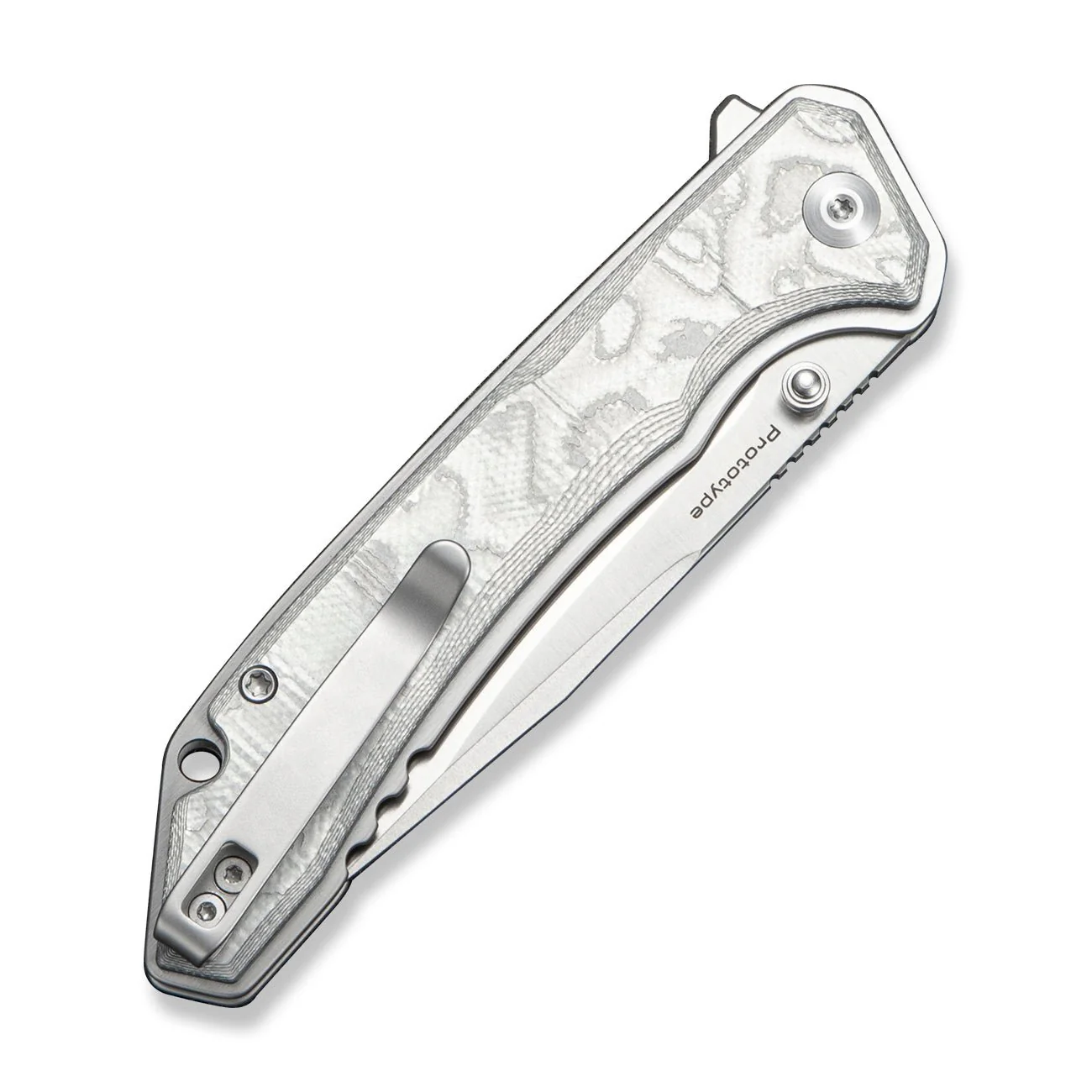 CIVIVI Spherion Flipper & Thumb Stud & Button Lock Knife G10 With Aluminum Foil Handle (3.45" Satin Finished Nitro-V Blade) C25039 Sample2 - Image 4