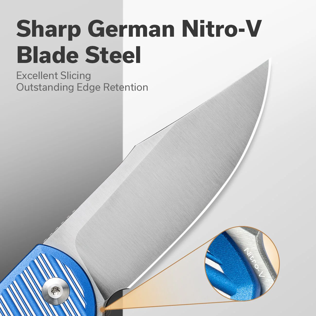 CIVIVI Stormhowl Flipper & Button Lock Knife Aluminum Handle (3.3" Nitro-V Blade) C23040B-2 - Image 4
