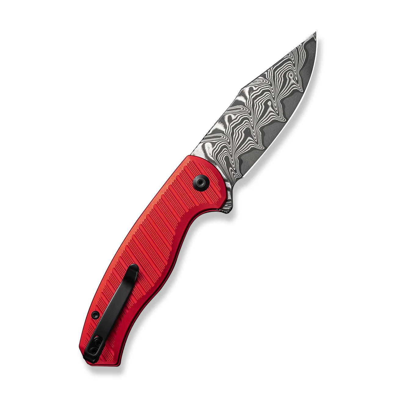 CIVIVI Stormhowl Flipper & Button Lock Knife Aluminum Handle (3.3" Damascus Blade) C23040B-DS1 - Image 7