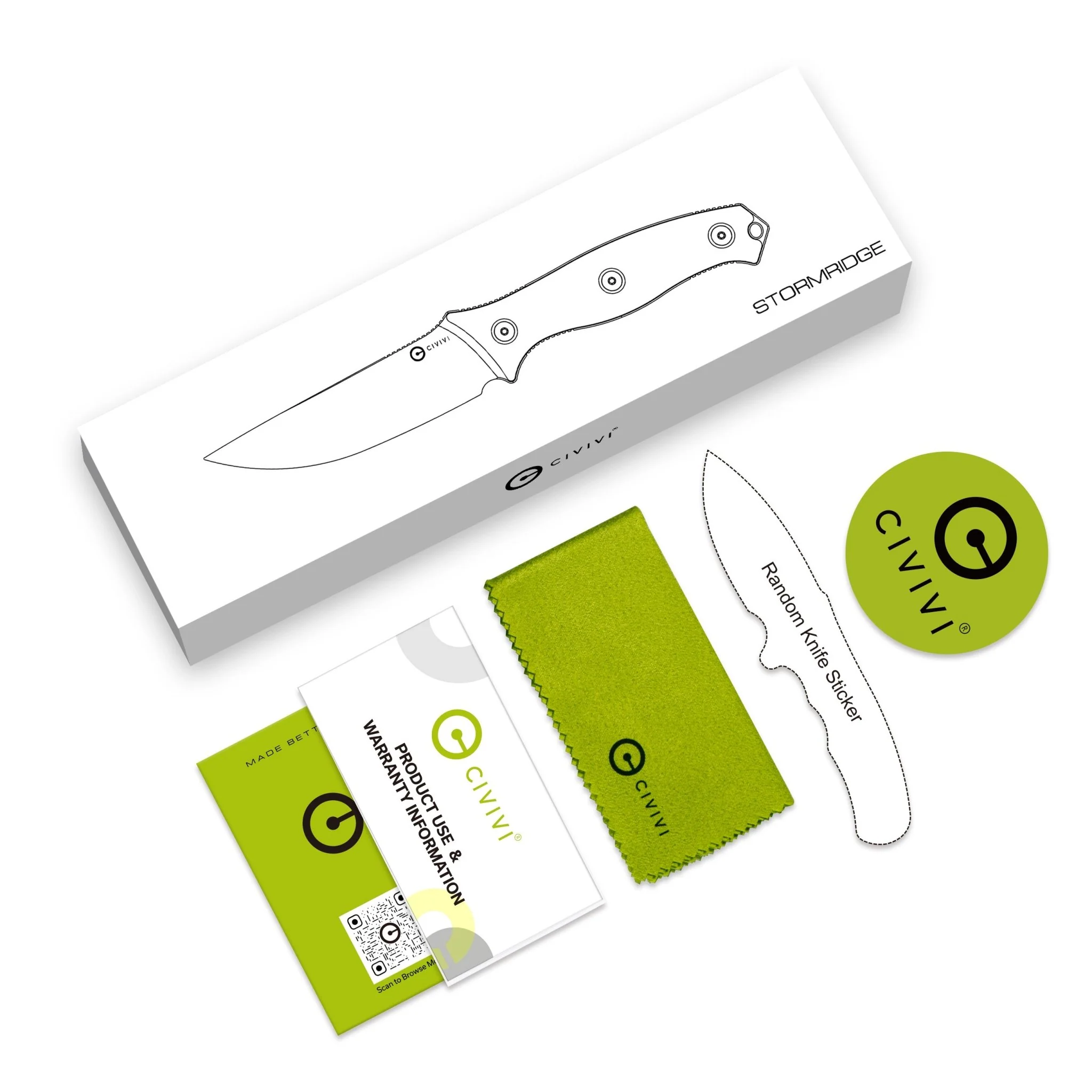 CIVIVI Stormridge Fixed Blade Knife G10 Handle (3.92" Nitro-V Blade) C23041-2 - Image 15