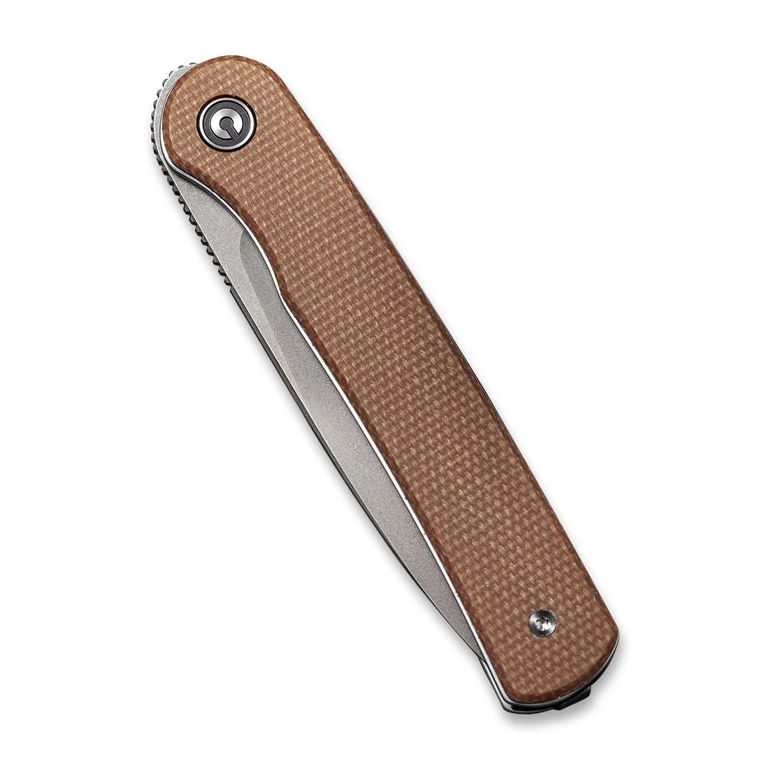 CIVIVI Stylum Front Flipper & Slip Joint Knife Micarta Handle (2.96" 10Cr15CoMoV Blade) C20010B-A - Image 5