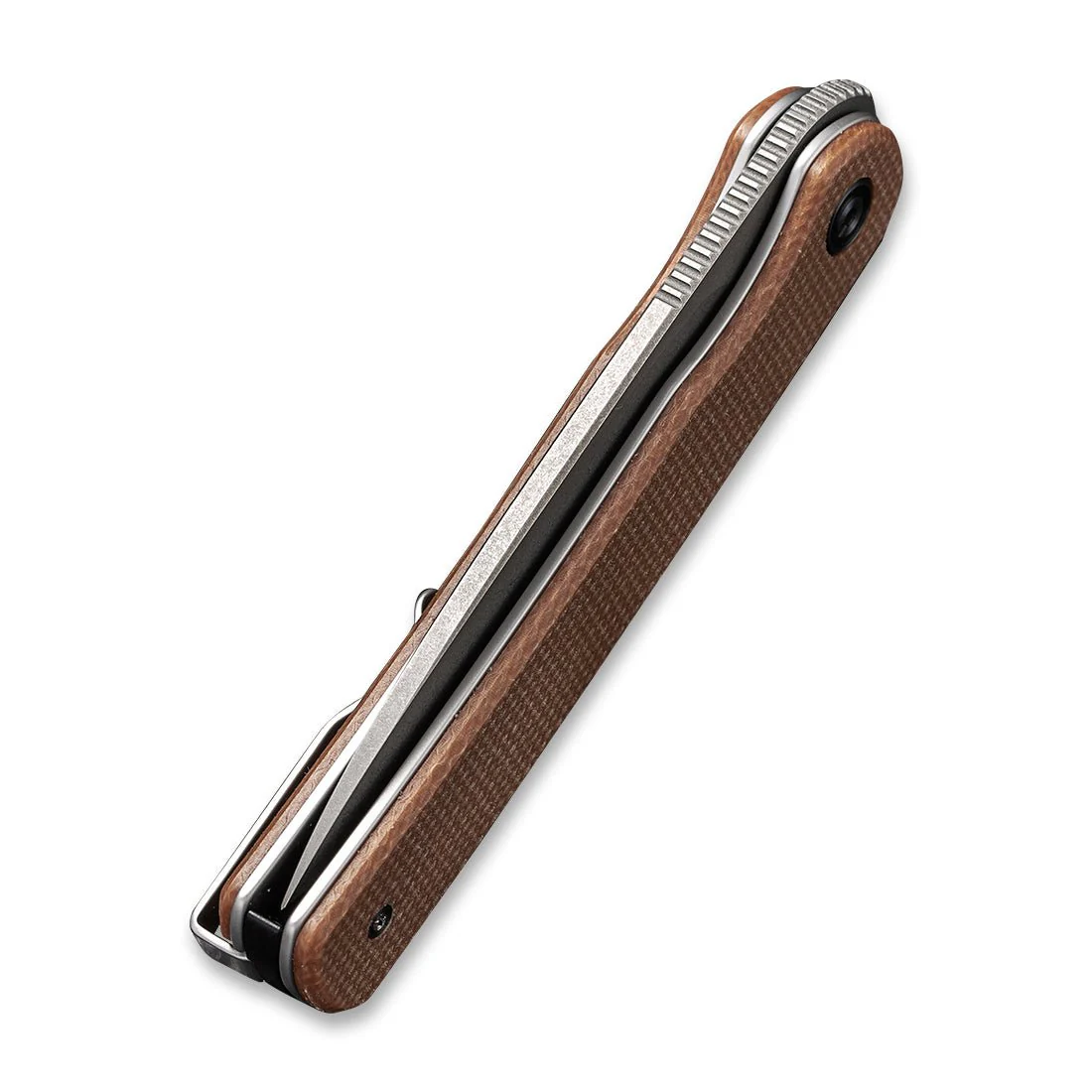 CIVIVI Stylum Front Flipper & Slip Joint Knife Micarta Handle (2.96" 10Cr15CoMoV Blade) C20010B-A - Image 7