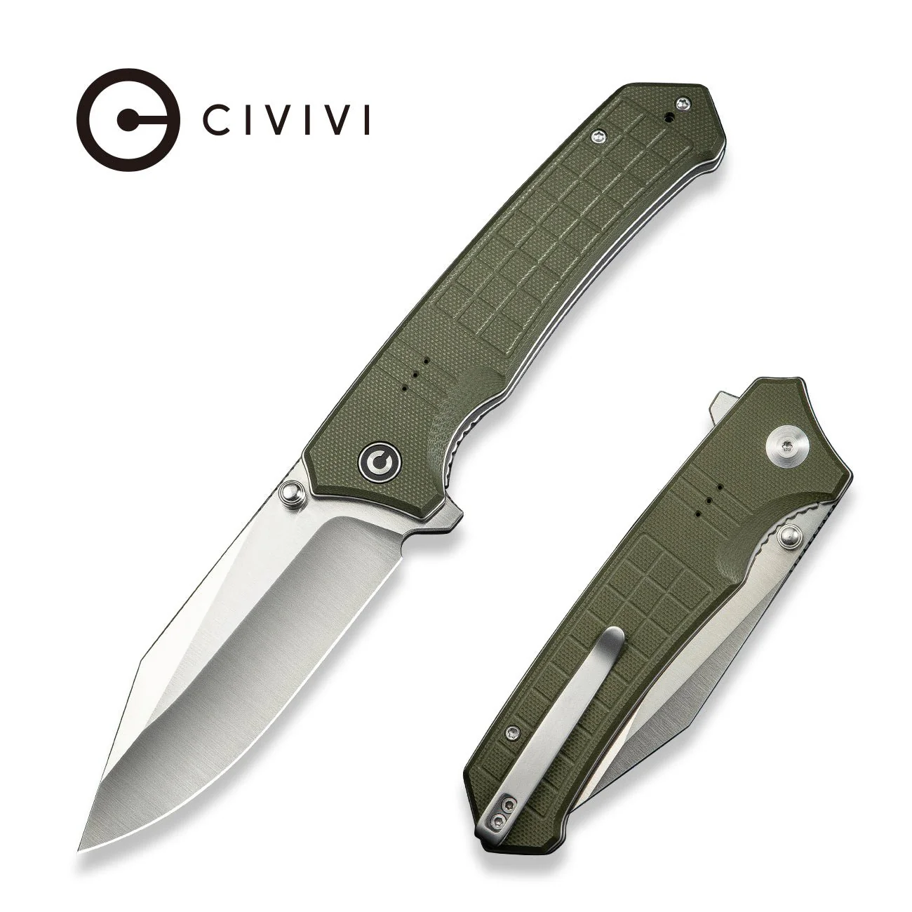 CIVIVI Tacticorix Flipper & Thumb Stud Knife G10 Handle (3.7" Nitro-V Blade) C23055-2