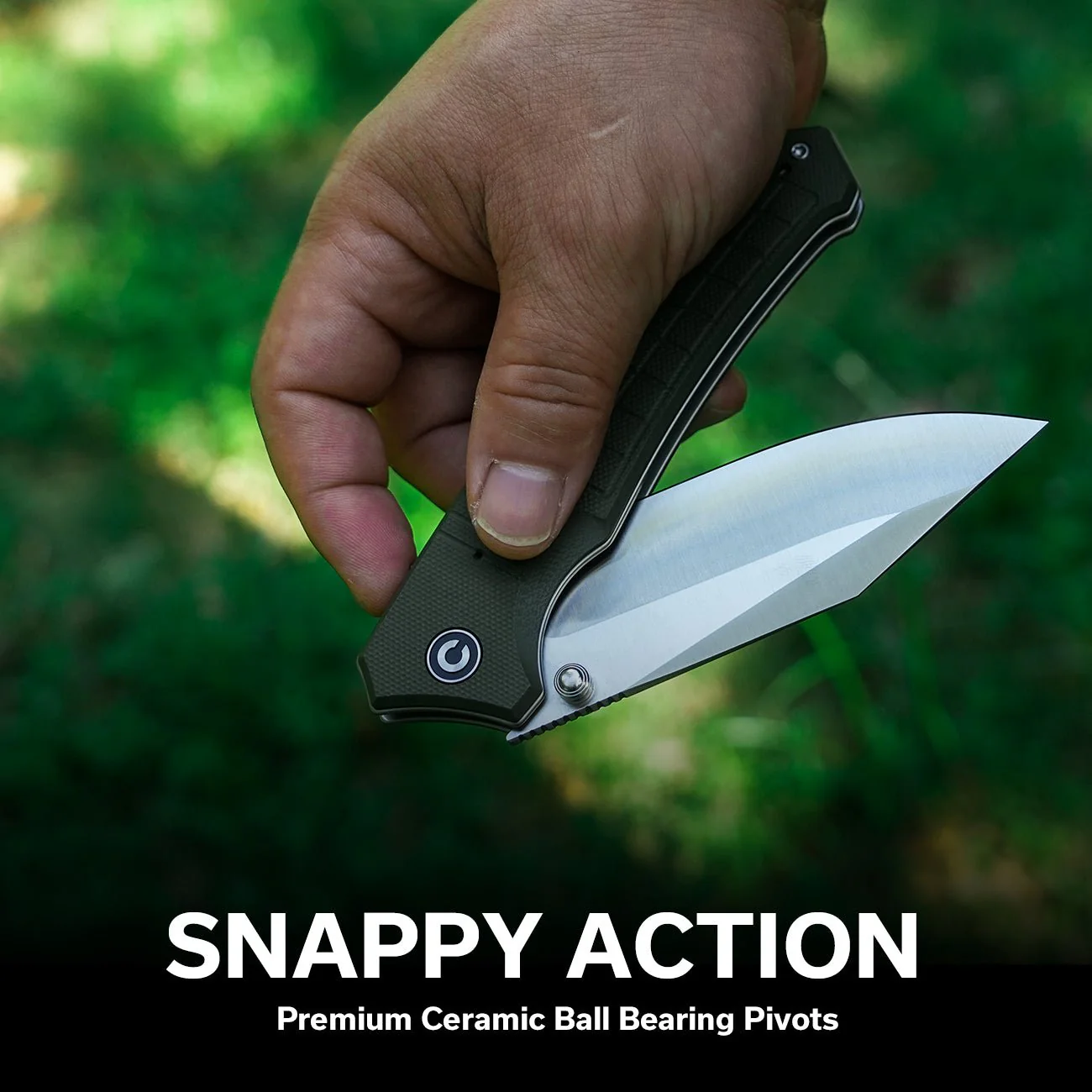 CIVIVI Tacticorix Flipper & Thumb Stud Knife G10 Handle (3.7" Nitro-V Blade) C23055-2 - Image 4