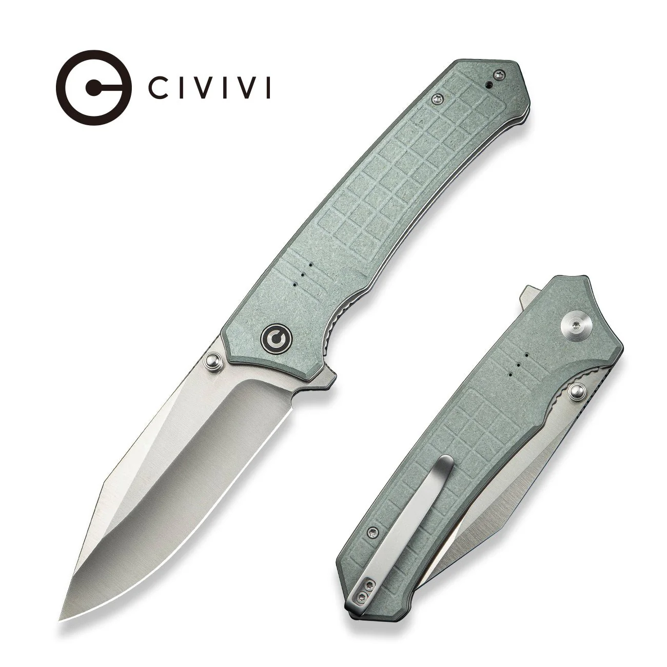 CIVIVI Tacticorix Flipper & Thumb Stud Knife G10 Handle (3.7" Nitro-V Blade) C23055-3
