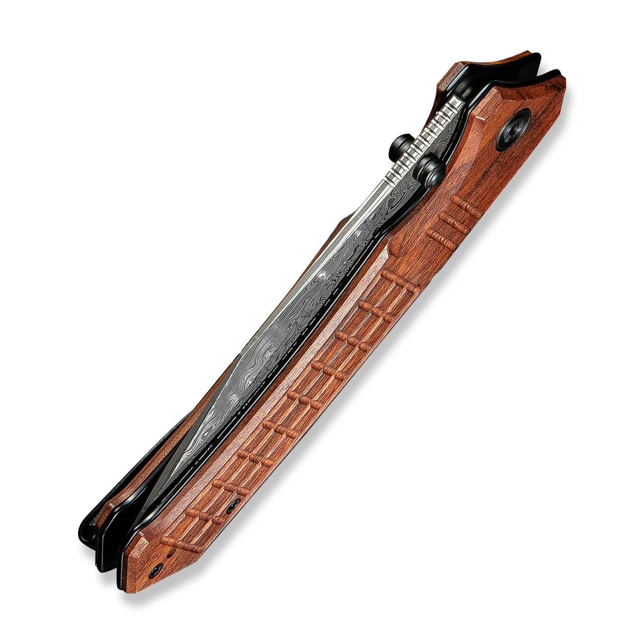 CIVIVI Tacticorix Flipper & Thumb Stud Knife Wood Handle (3.7" Damascus Blade) C23055-DS1 - Image 13