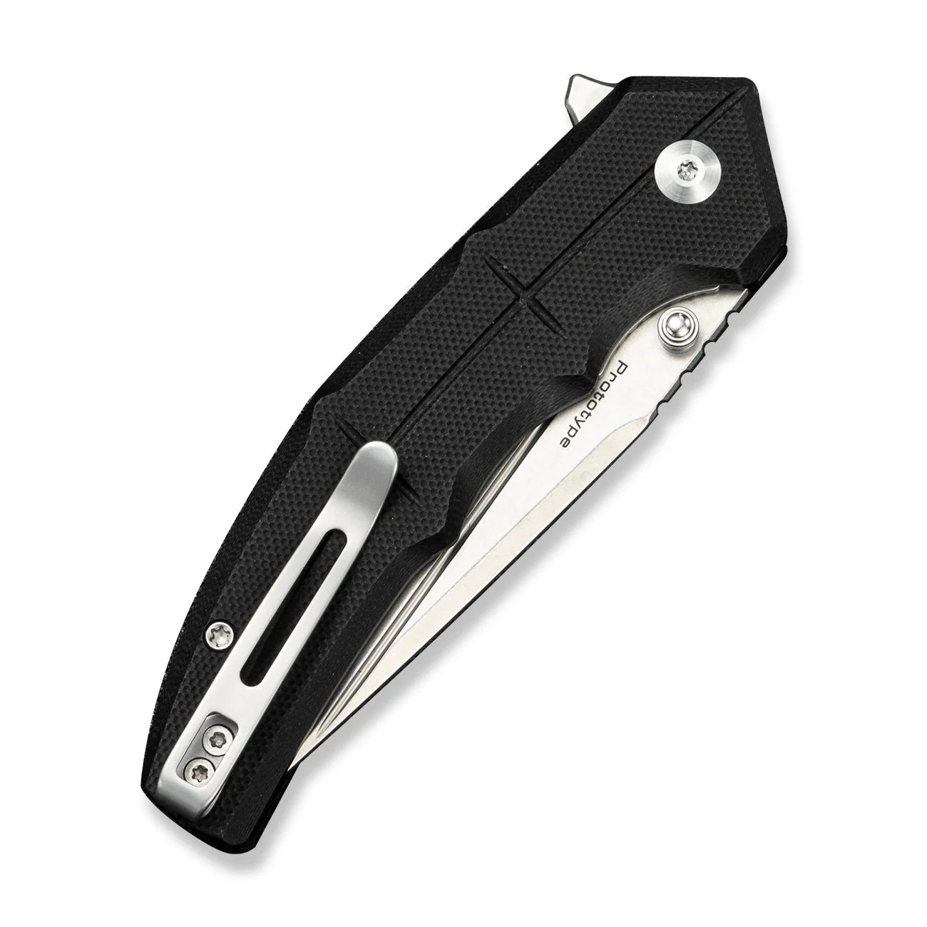 CIVIVI Tactron Flipper & Thumb Stud Knife Black G10 Handle (3.2" Stonewashed Nitro-V Blade) C25049 Sample1 - Image 4